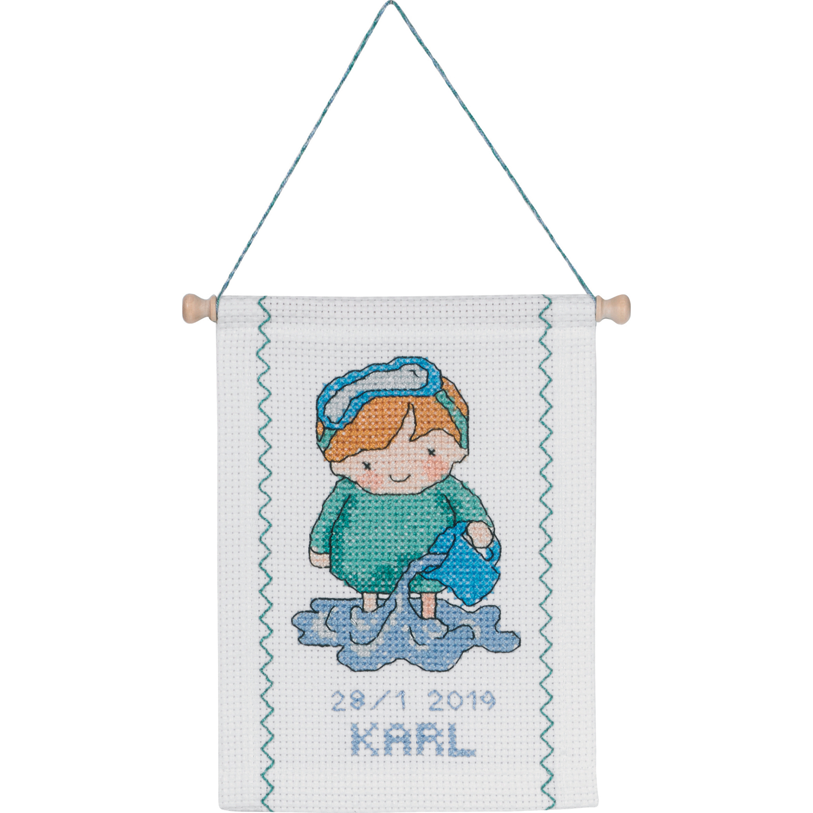 Permin 13-8811 Borduurpakket Waterman 18x25 cm - STUK