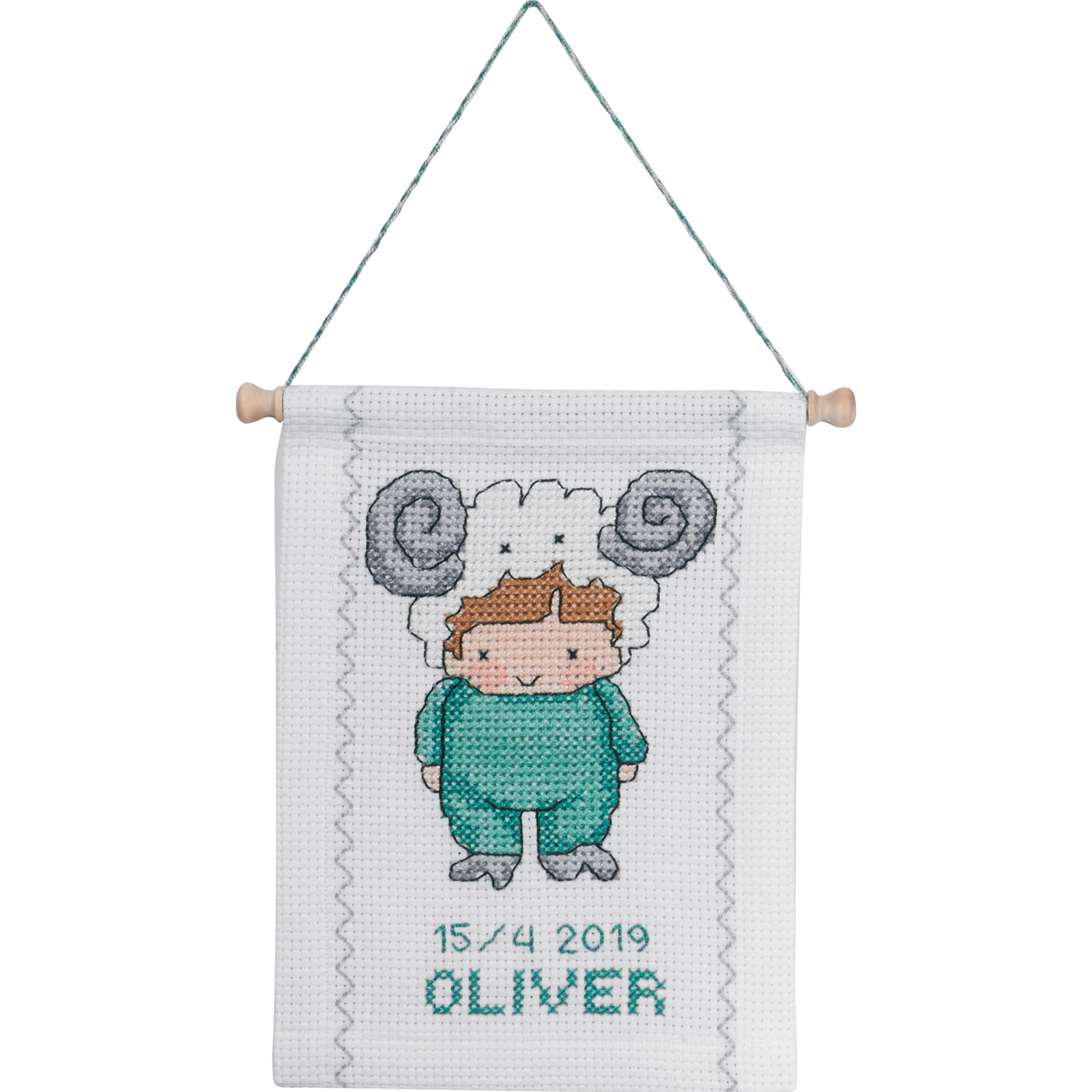 Permin 13-8813 Borduurpakket Aries 18x25 cm - STUK