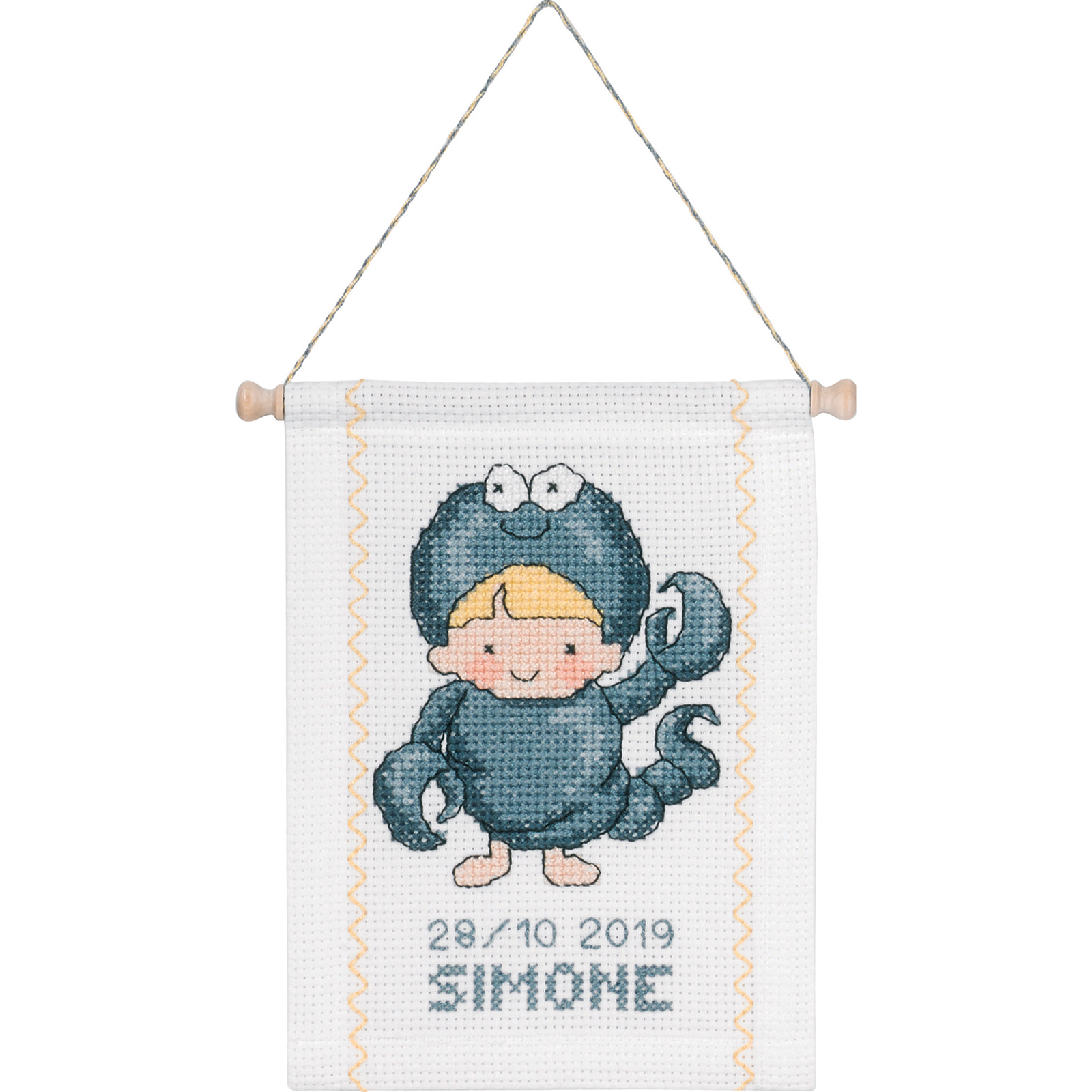 Permin 13-8820 Borduurpakket Scorpio 18x25 cm - STUK