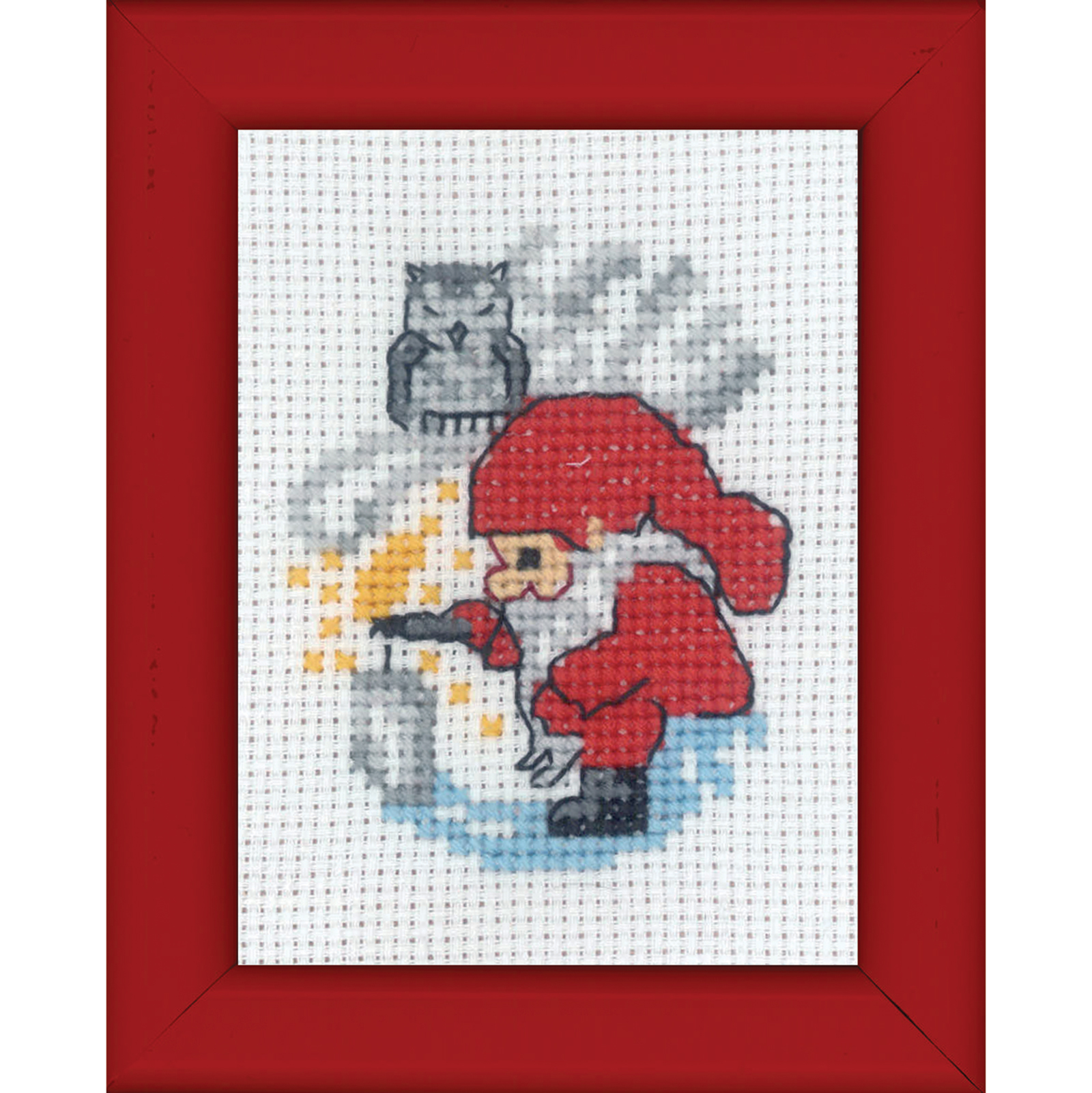 Permin 14-9287 Mini borduurpakket Elf met bliksem 6x8 cm - STUK