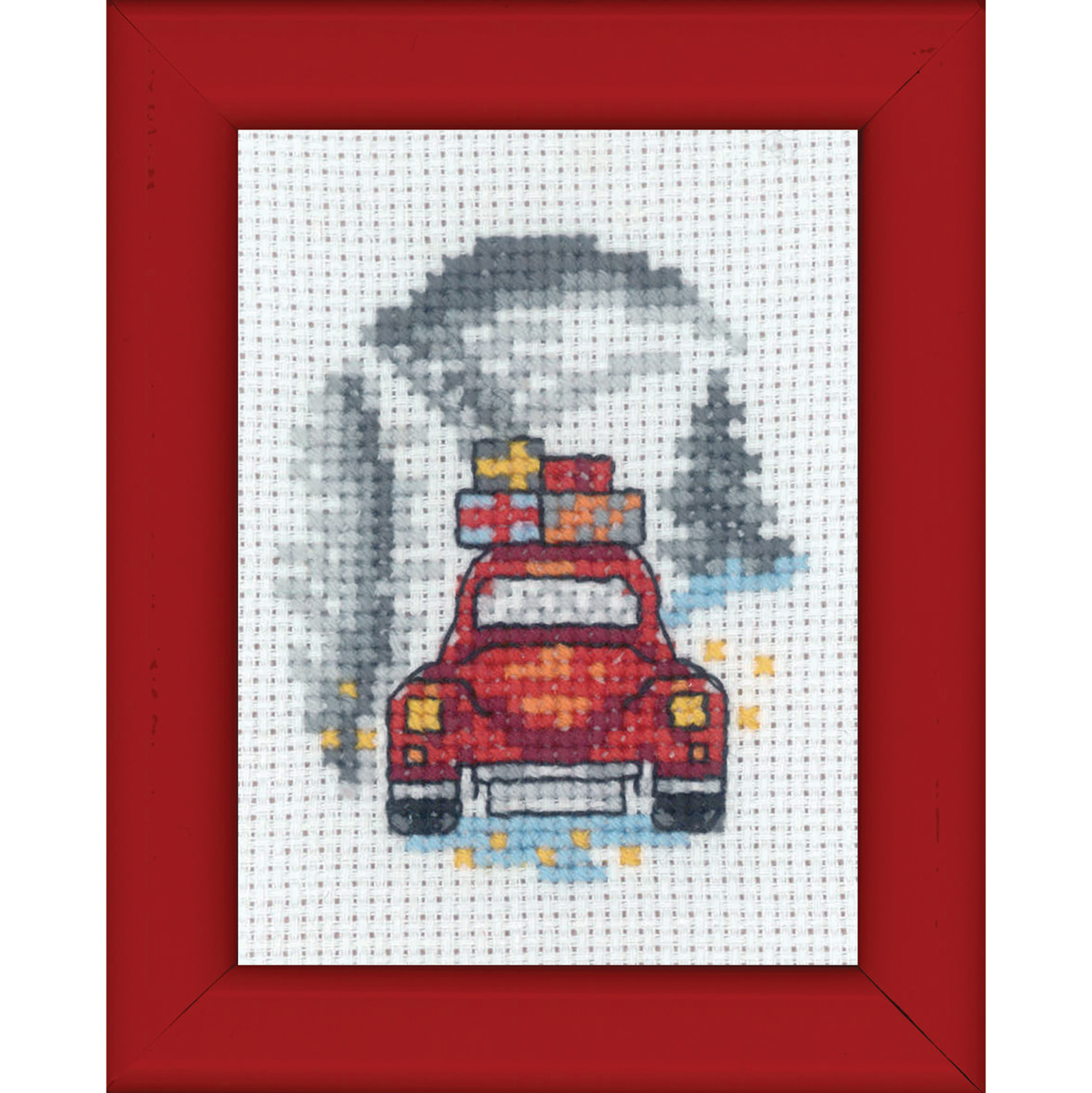 Permin 14-9288 Mini borduurpakket Hoed 6x8 cm - STUK