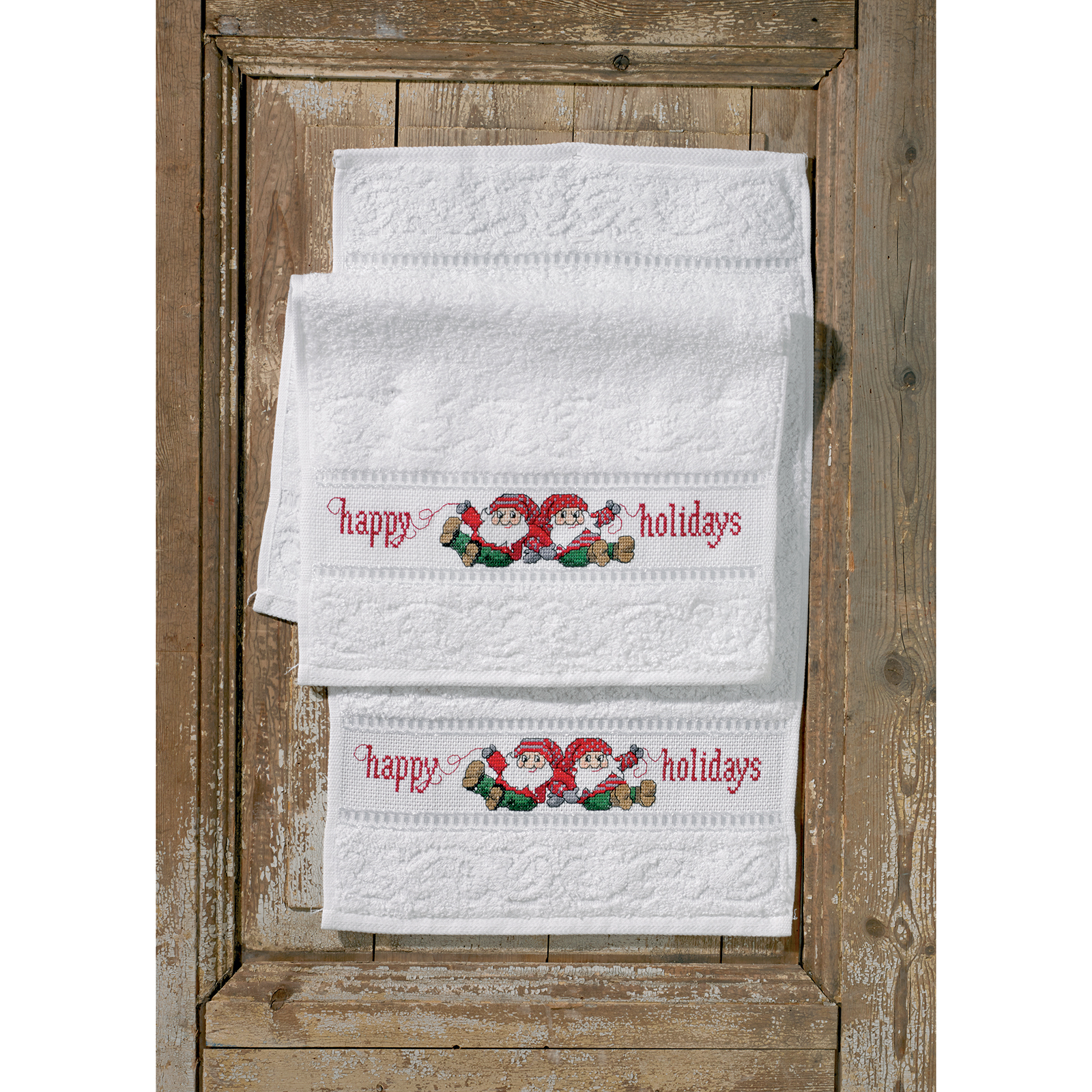 Permin 28-0626 Borduurpakket Happy Holiday 2 stuks 30x50 cm - STUK