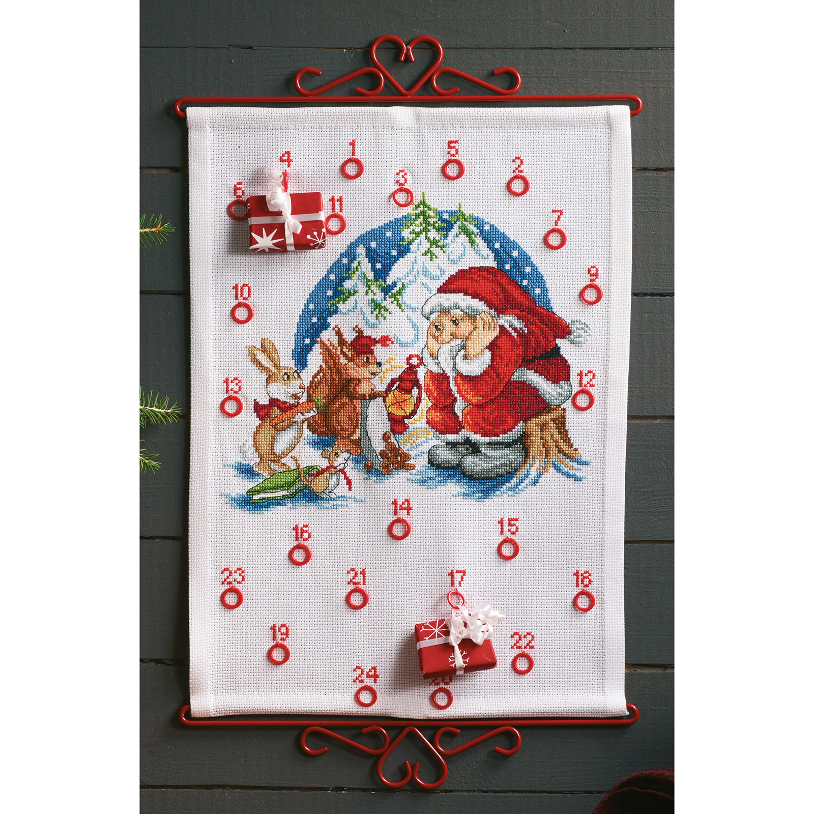 Permin 34-0541 Borduurpakket Kerstman 32x44cm - STUK