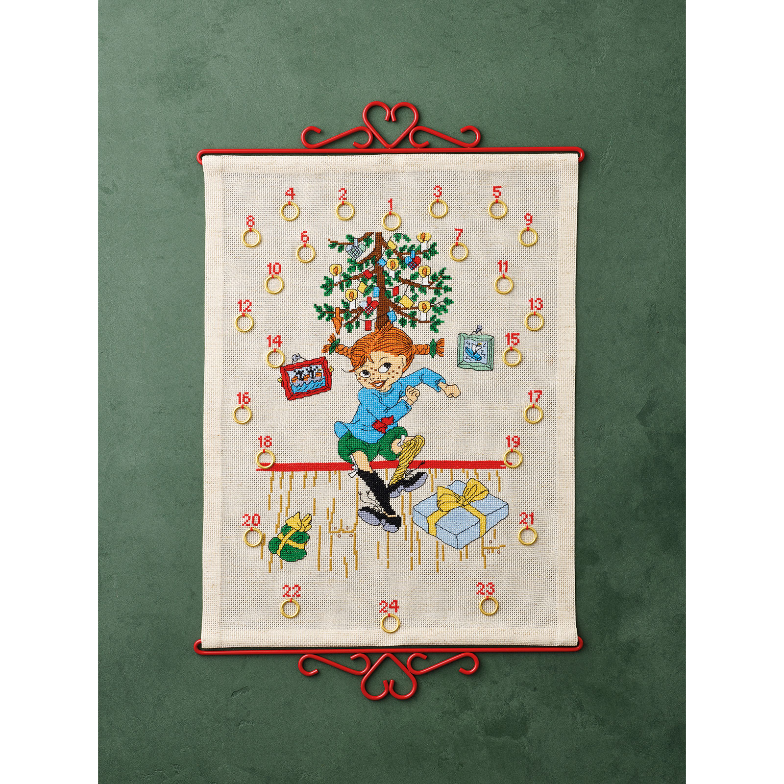 Permin 34-5571 Borduurpakket Pippi 35x46cm - STUK