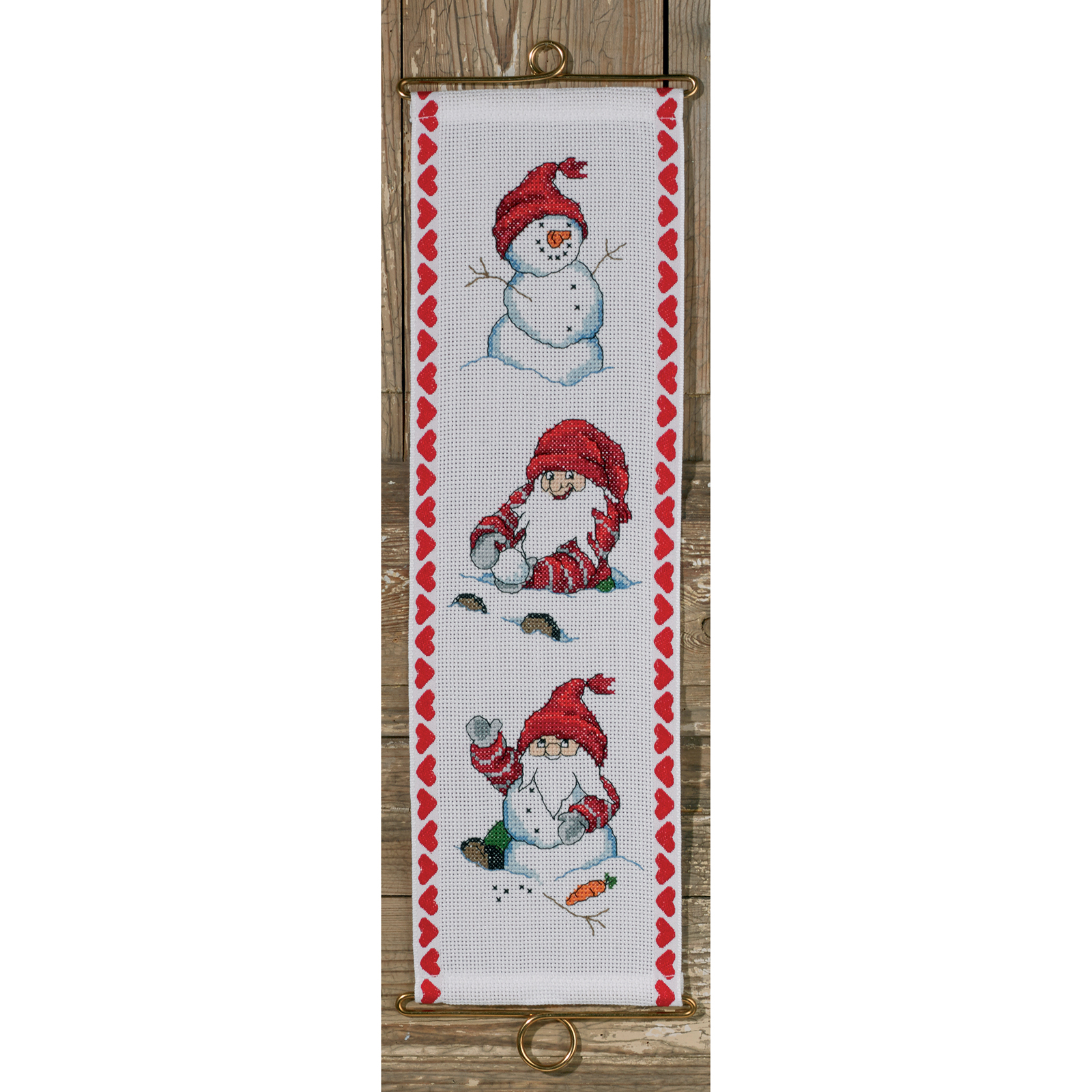 Permin 36-9649 Borduurpakket Het spelen in de sneeuw - STUK