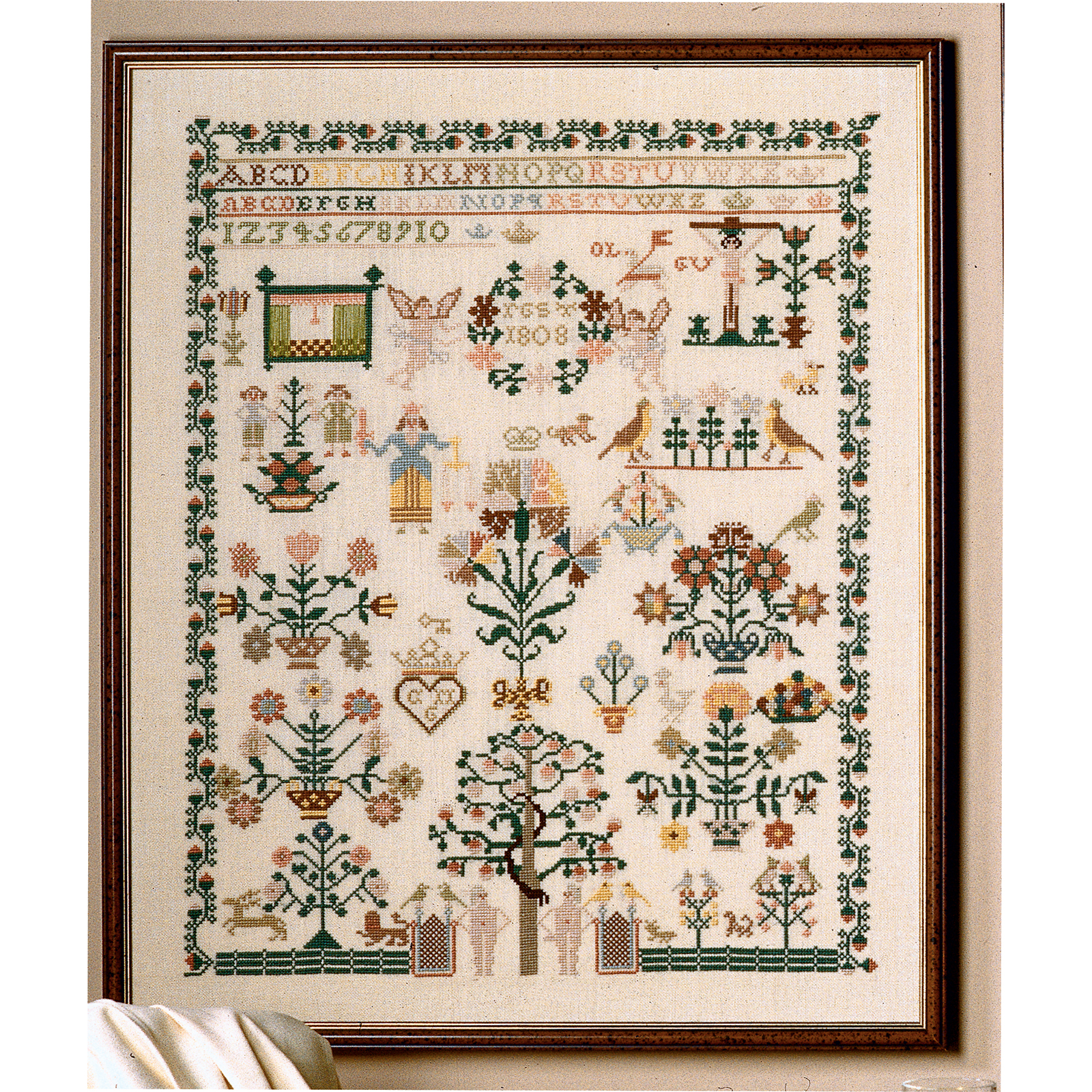 Permin 39-3050 Borduurpakket merklap Celle 1808 37x46 cm - STUK