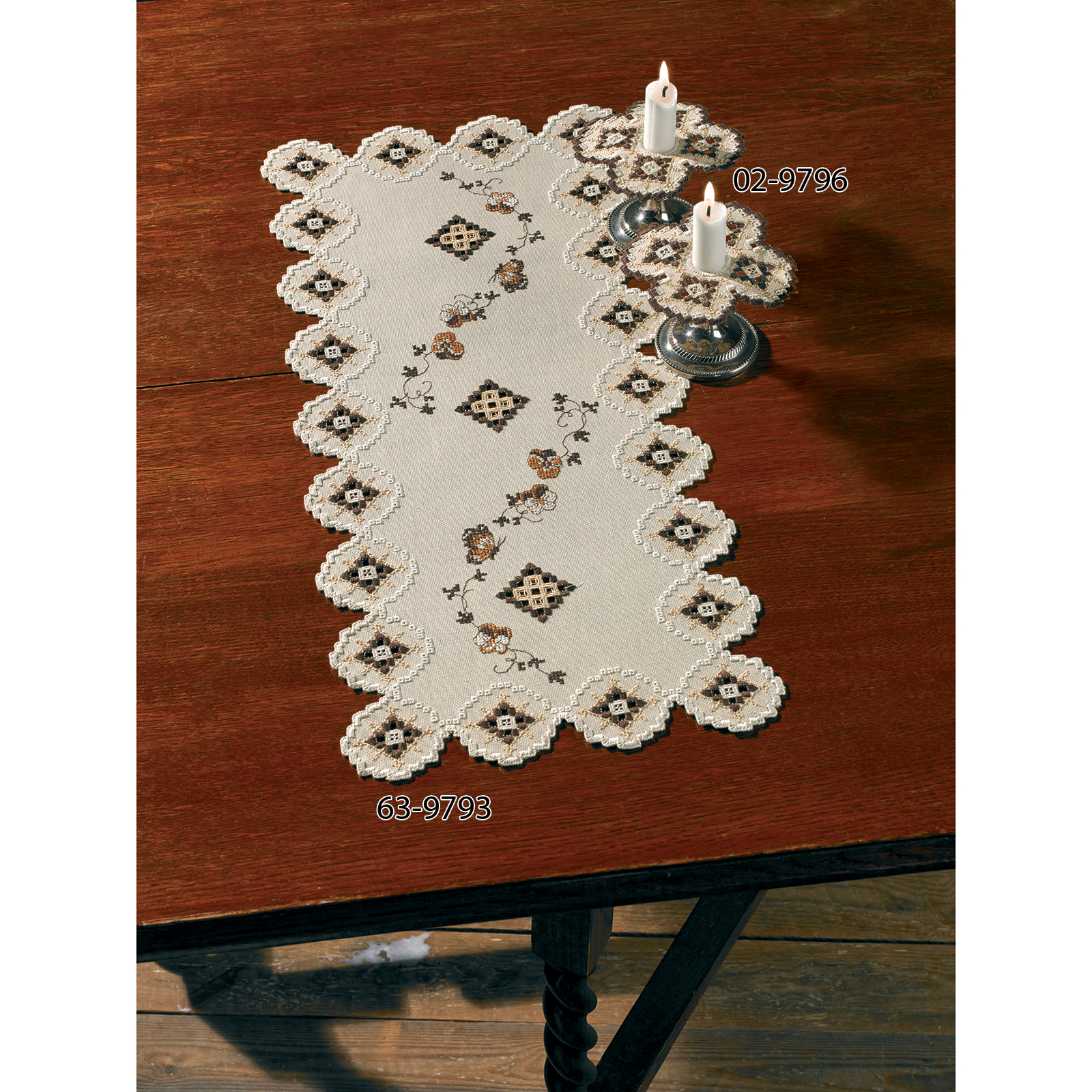 Permin 63-9793 Borduurpakket Hardanger Beige 29x67 cm - STUK