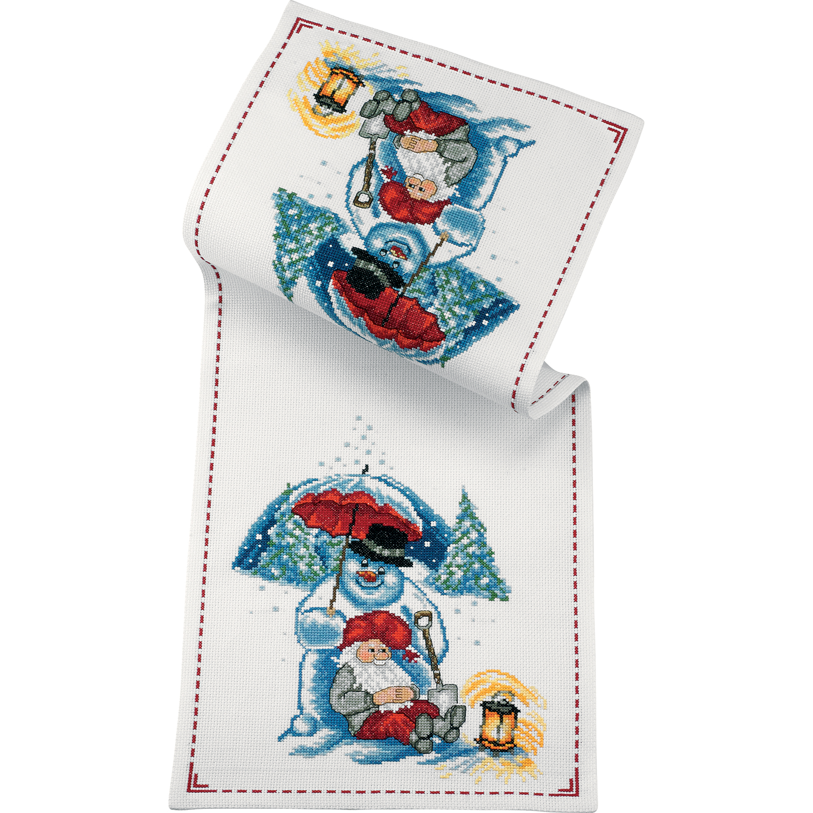 Permin 68-6566 Borduurpakket tafelloper Winter 26x64 cm - STUK