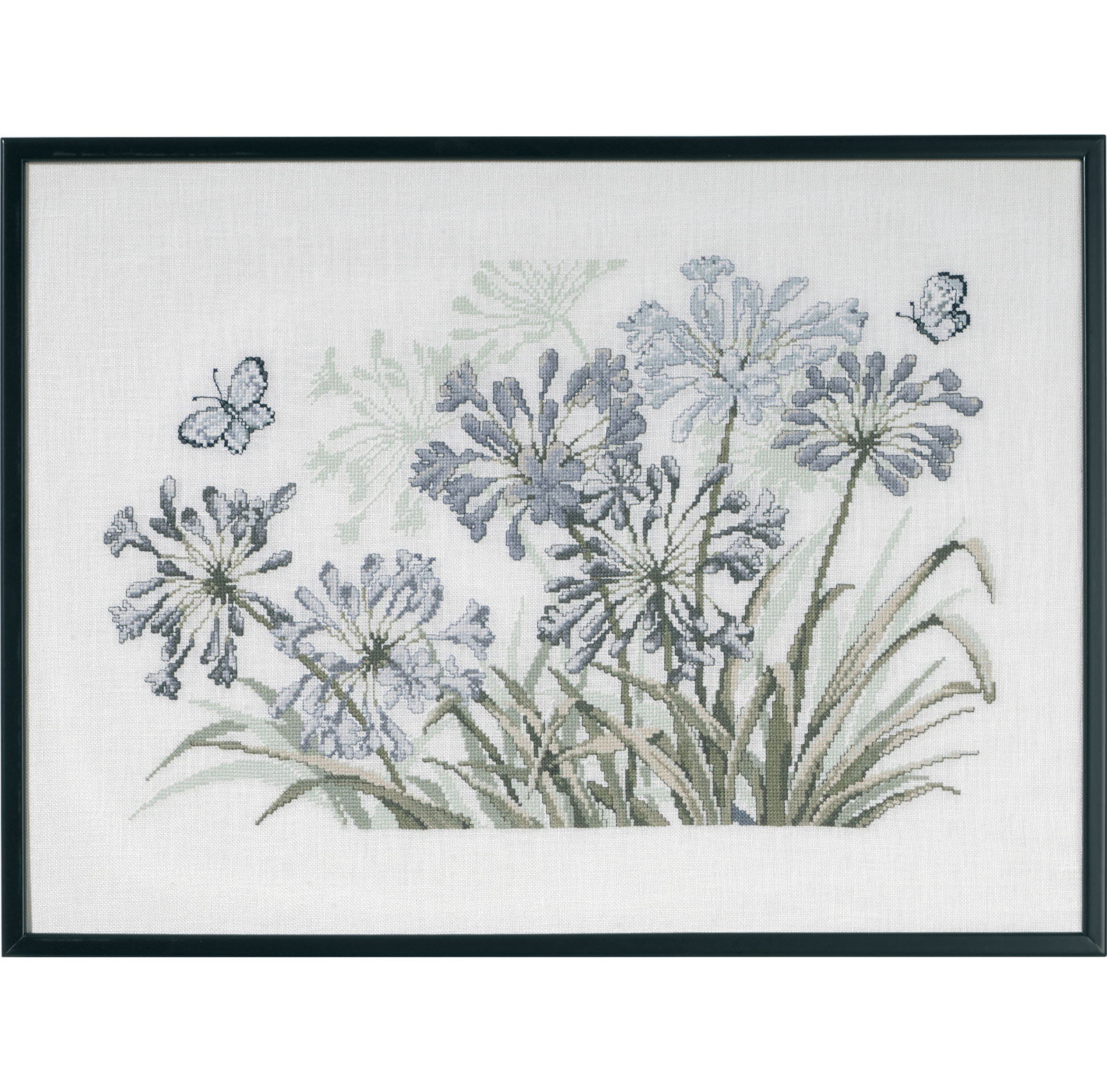 Permin 70-0450 Borduurpakket Grey Agapanthus 58x42 cm - STUK