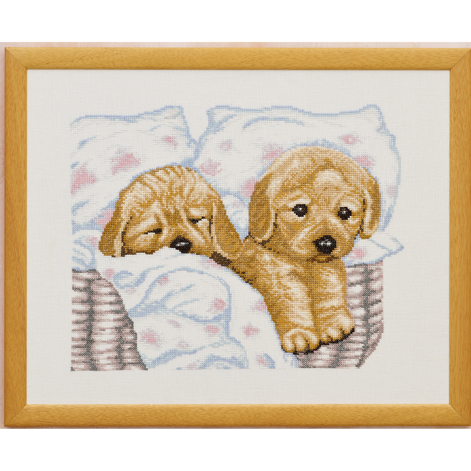 Permin 70-2328 Borduurpakket Puppy's 43x34cm - STUK