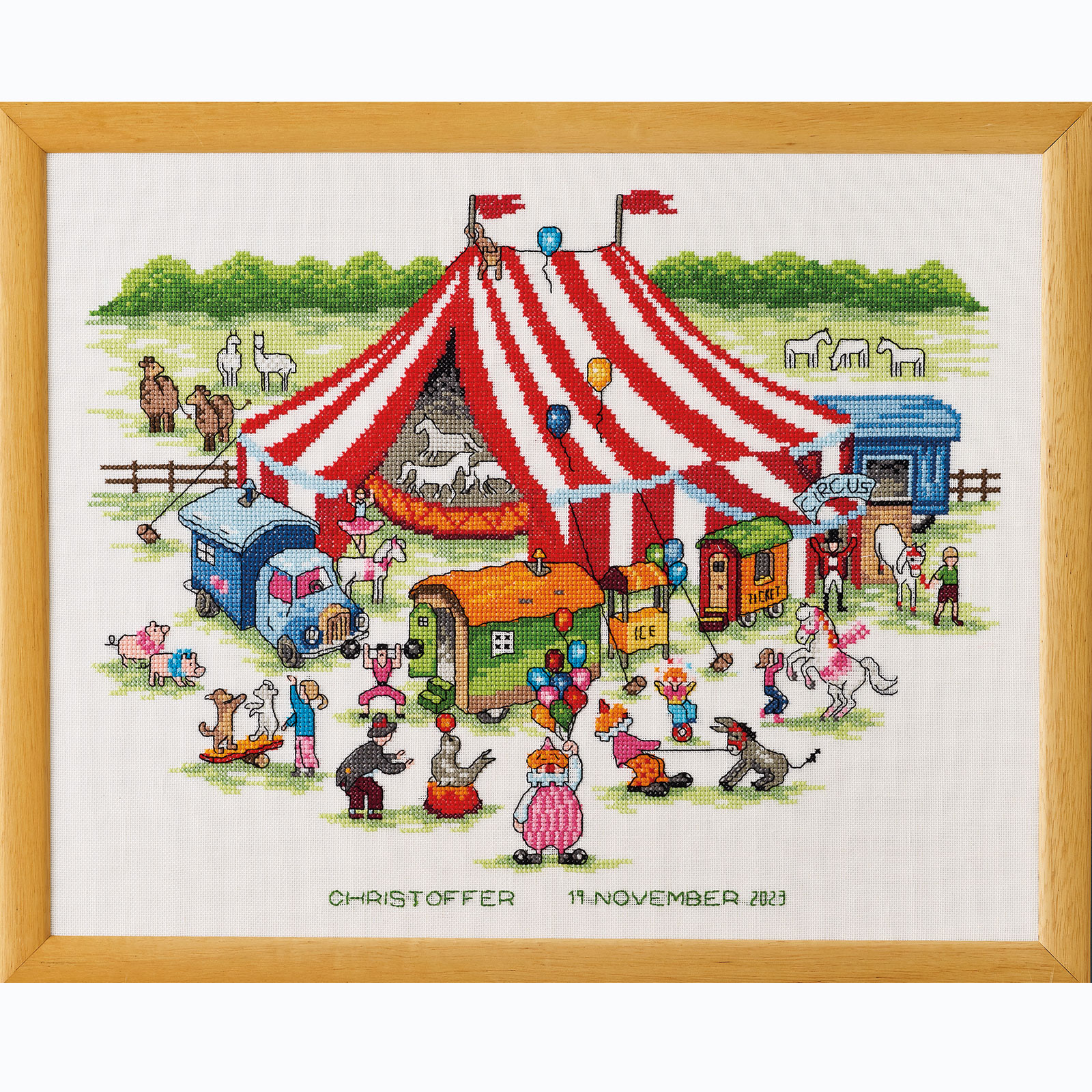 Permin 70-3110 Borduurpakket Circus 43x34cm - STUK