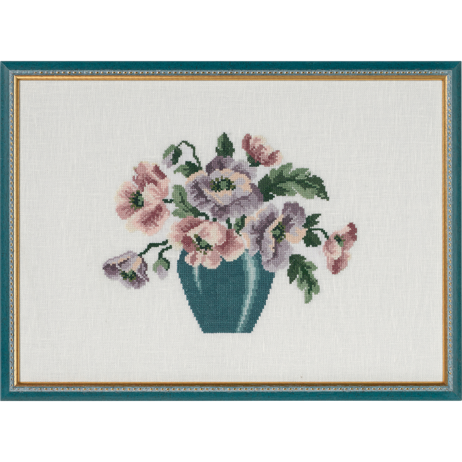 Permin 70-9584 Borduurpakket Anemonen 38x27 cm - STUK