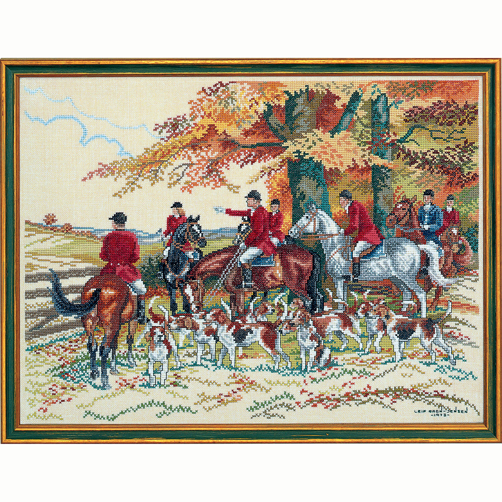 Eva Rosenstand 72-452 Borduurpakket Parforce Jacht. 58x44 cm - STUK