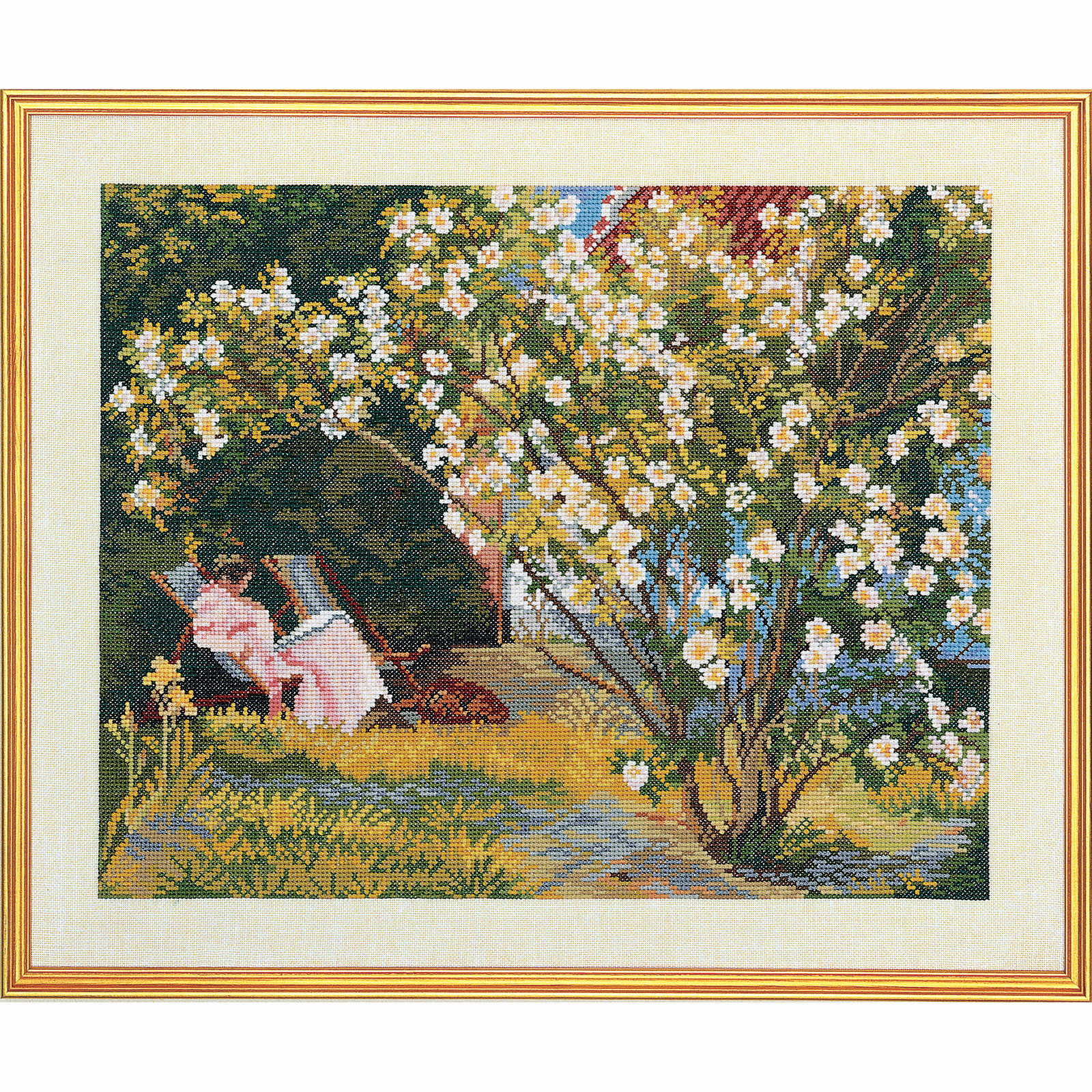 Eva Rosenstand 72-737 Borduurpakket rozenstruik 49x40 cm - STUK