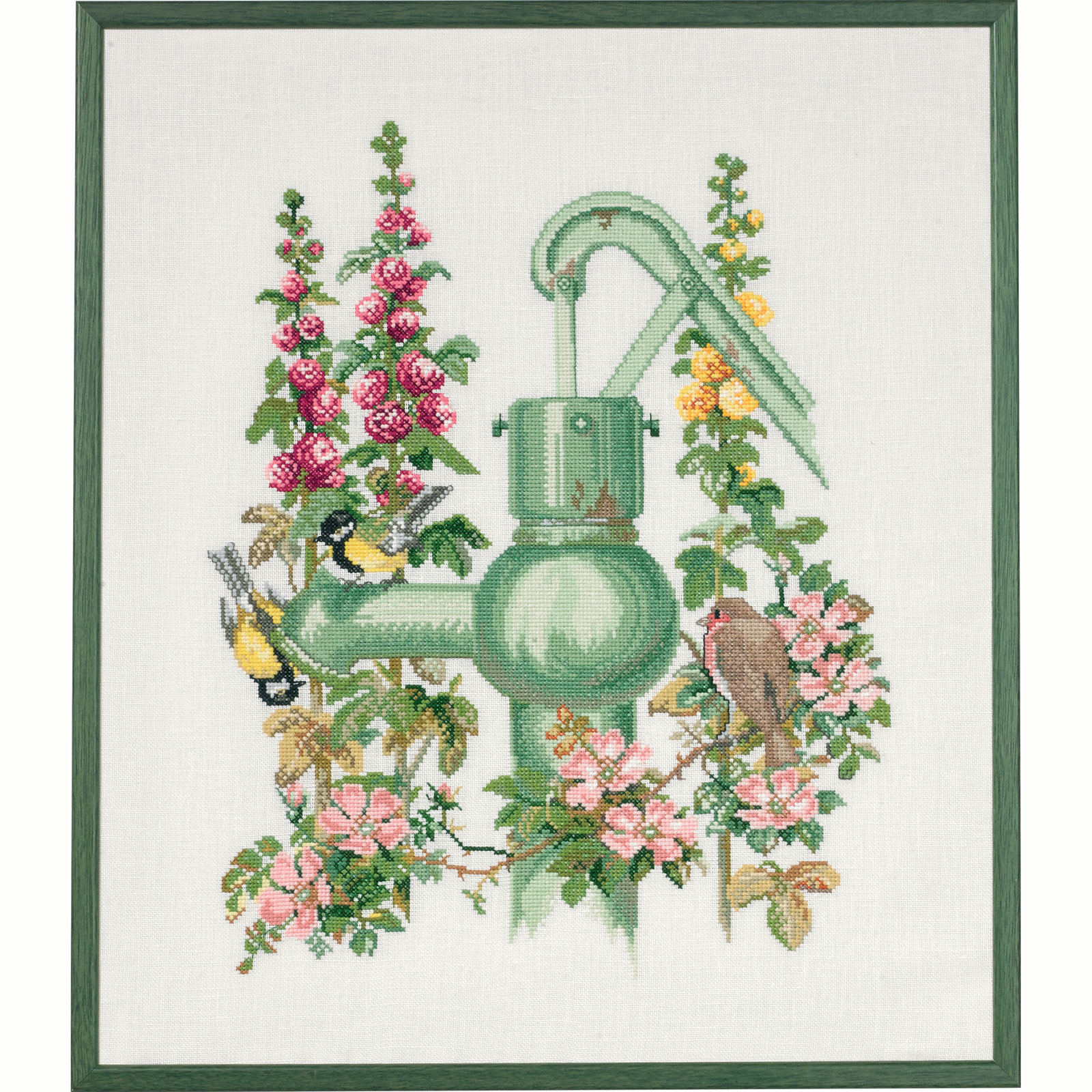 Eva Rosenstand 74-135 Borduurpakket Waterpomp 43x50 cm - STUK