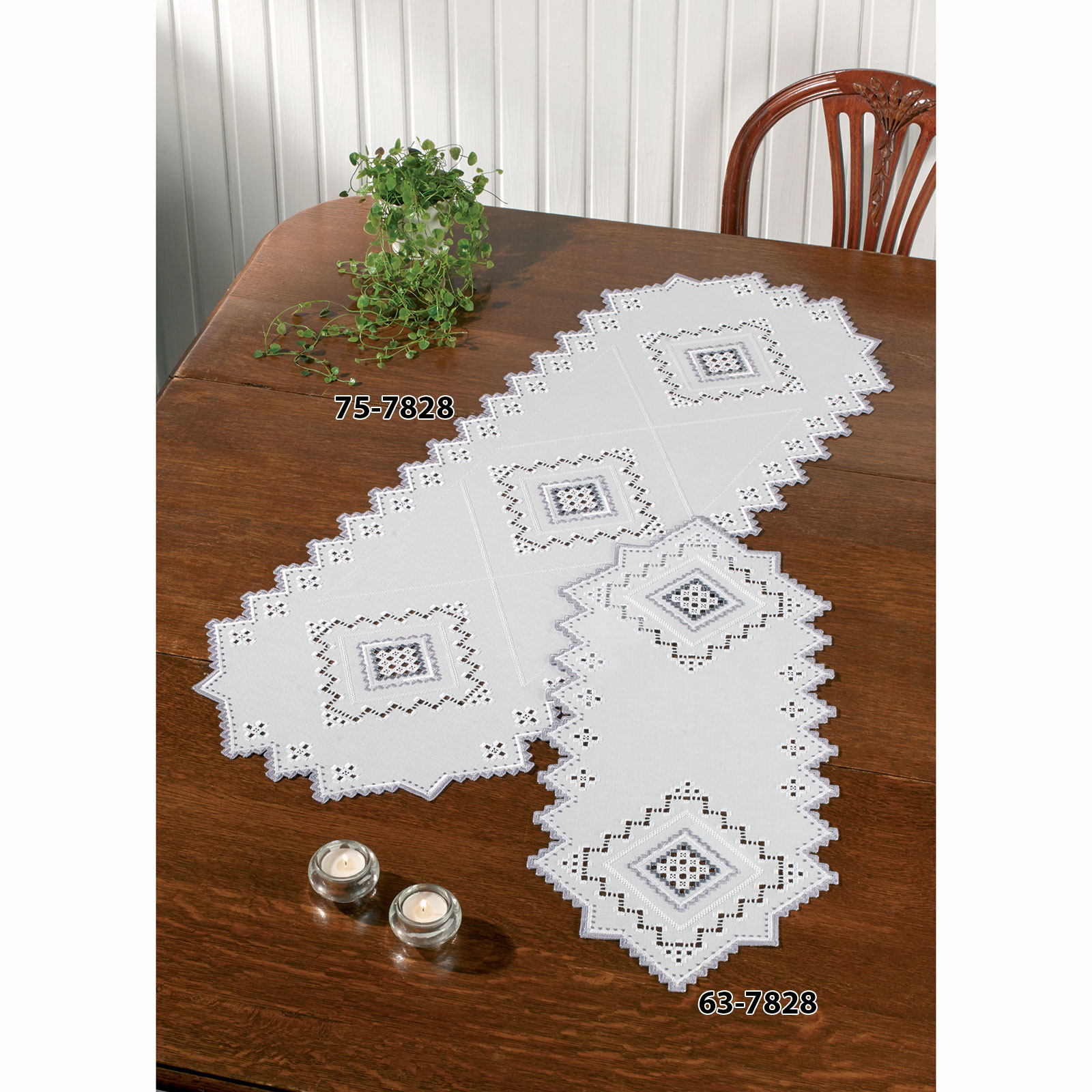 Permin 75-7828 Borduurpakket Gray Hardanger 39x105 cm - STUK