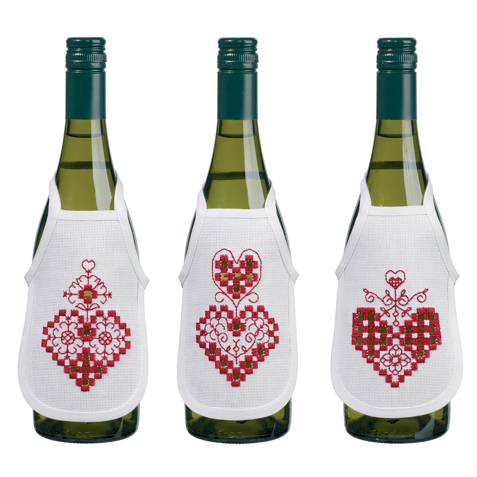 Permin 78-0633 Borduurpakket Hardanger Hart 10x15 cm - STUK