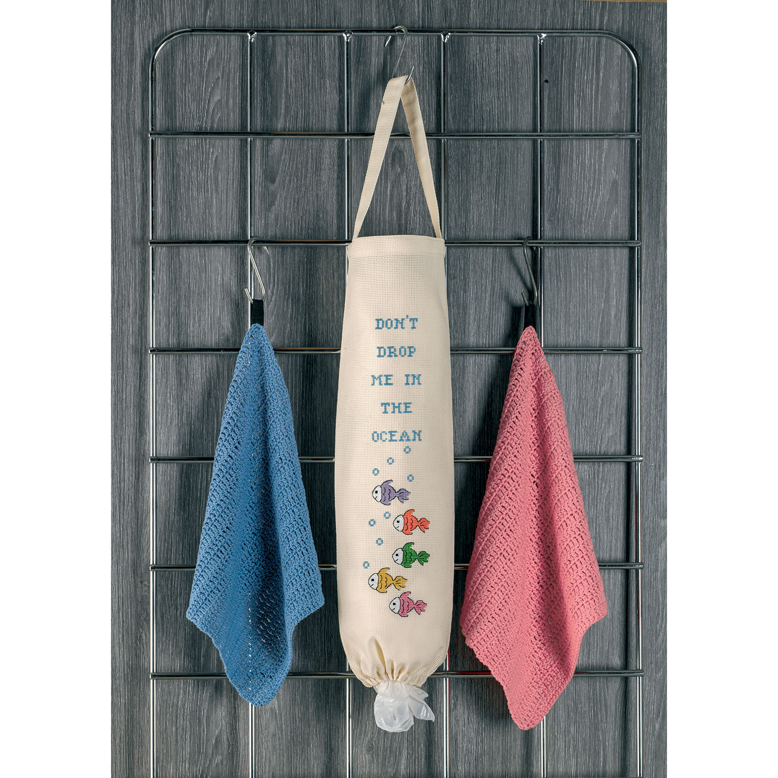 Permin 79-0303 Borduurpakket Zak voor tassen vissen 19x50 cm - STUK