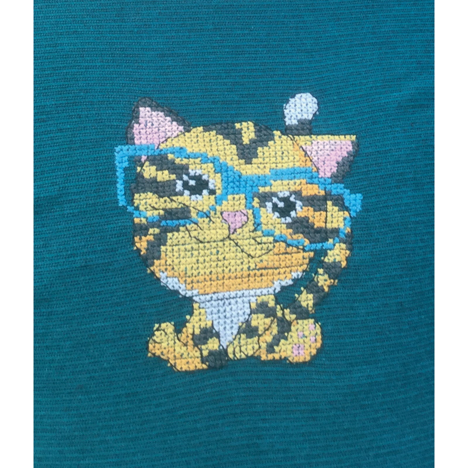 Permin 79-5806 Borduurpakket wateroplosbaar stramien Tiger 7x9cm - STUK