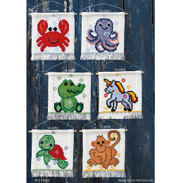 Permin 81-4490 Borduurpakket Kinder MFK assortiment 6x3 - Assortiment