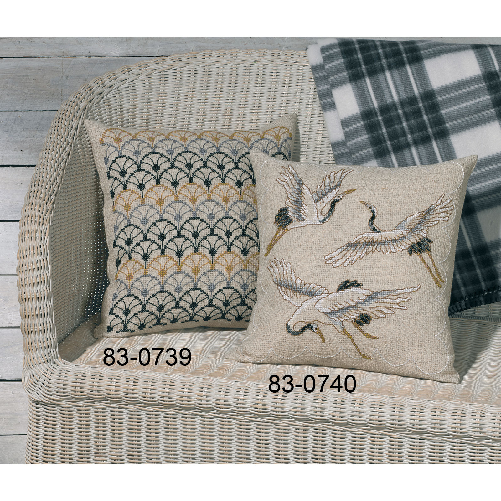 Permin 83-0740 Kussen Borduurpakket Kraan 40x40 cm - STUK