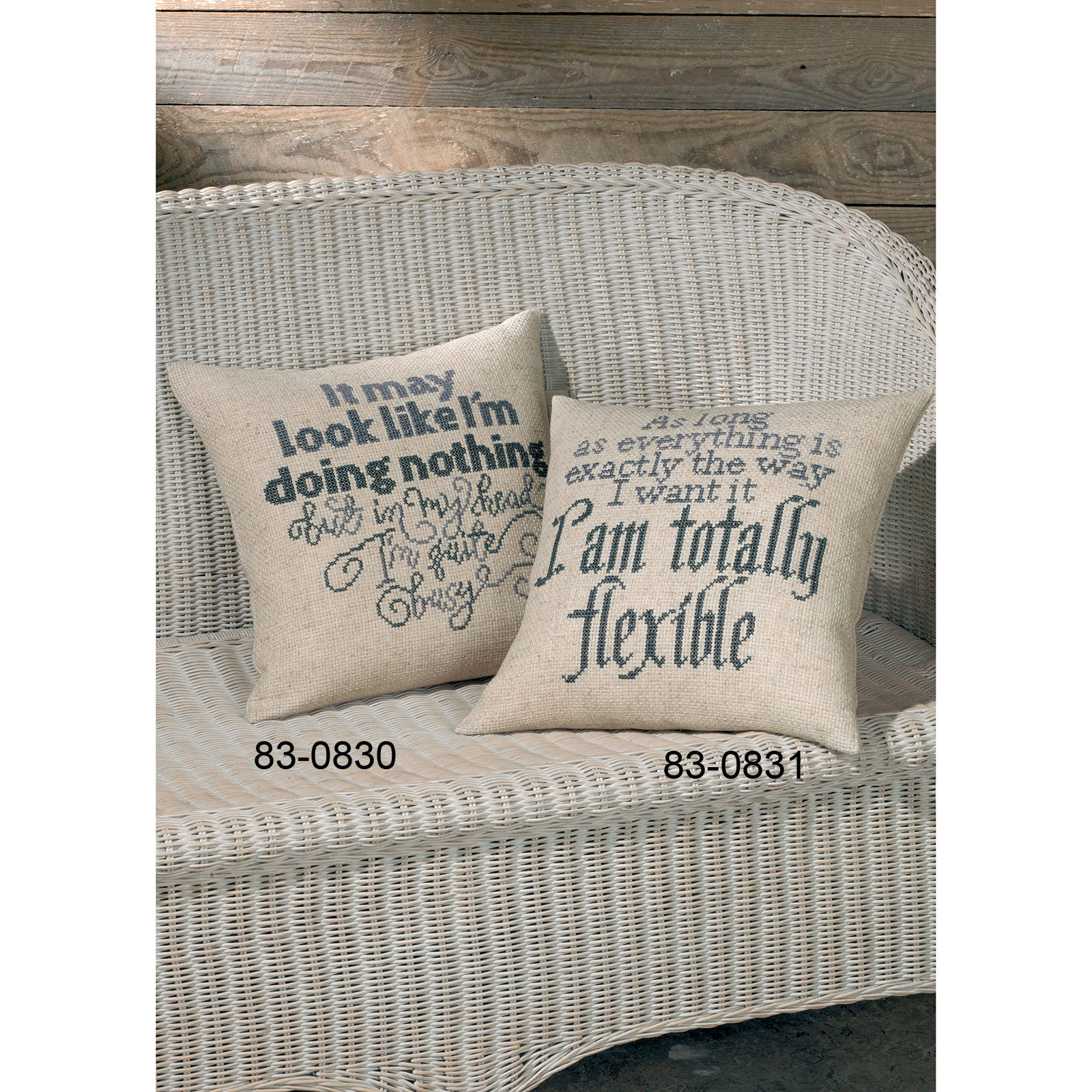 Permin 83-0830 Kussen Borduurpakket nogal druk 6 40x40 cm - STUK