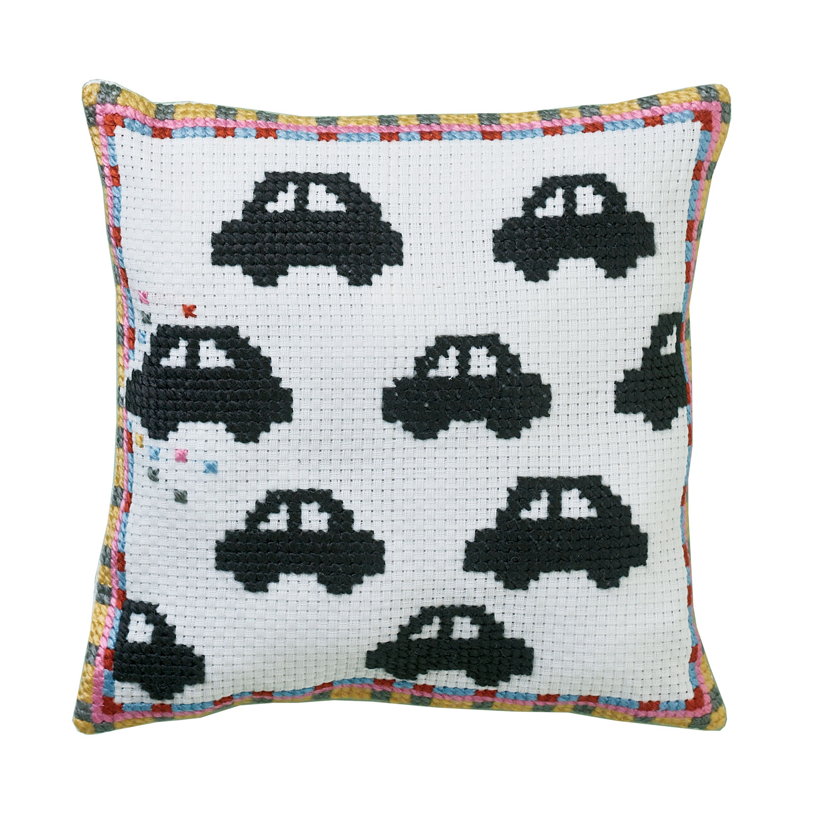 Permin 83-1302 Borduurpakket autos 27x27 cm - STUK