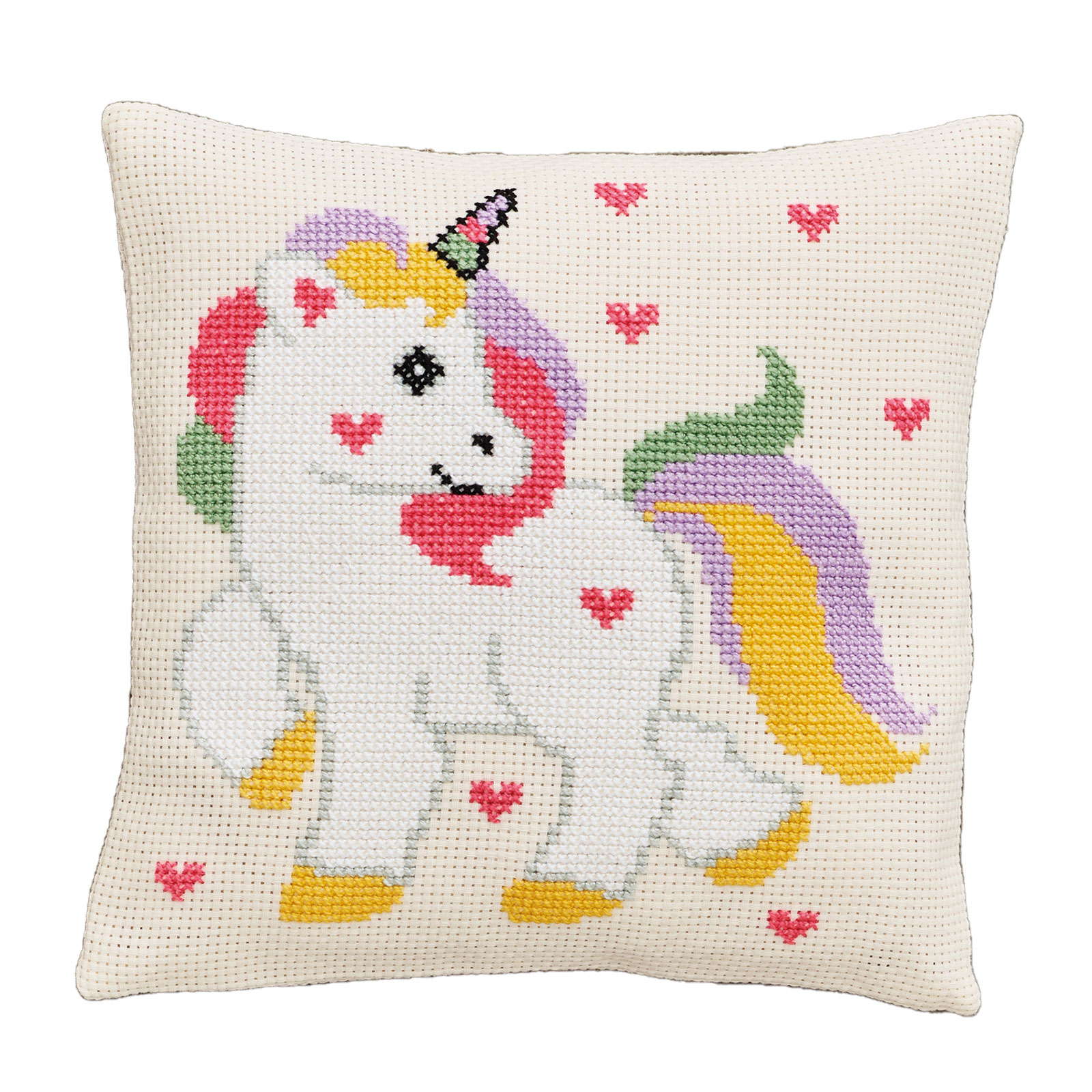 Permin 83-2436 Borduurpakket Eenhoorn 30x30cm - STUK