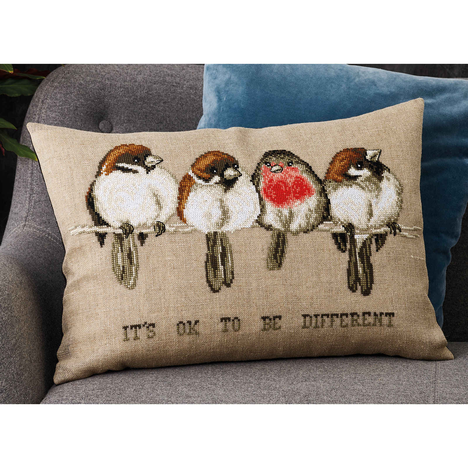 Permin 83-3150 Borduurpakket It's ok 58x40cm - STUK