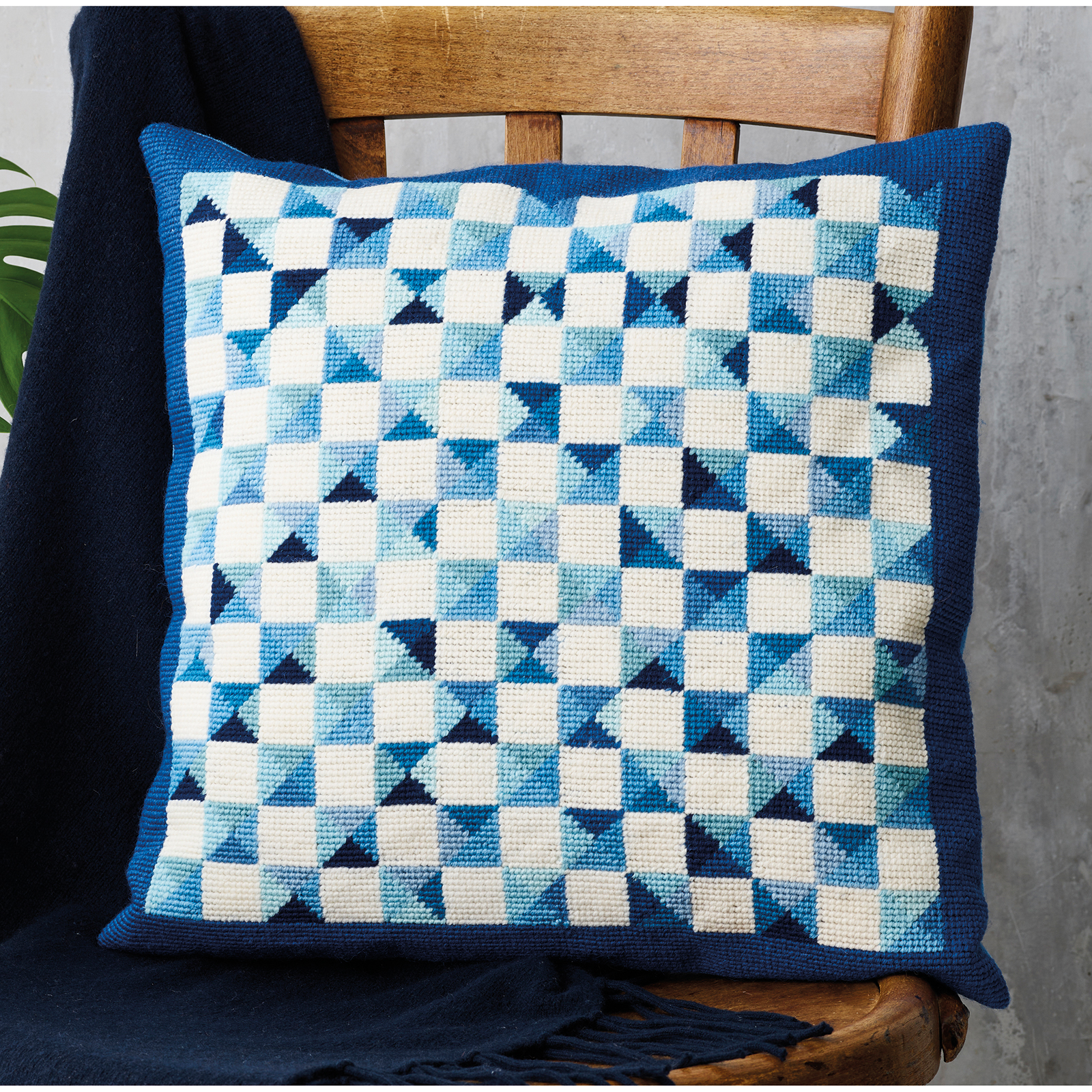 Permin 83-3453 Blauwe ramen 38x38cm - STUK