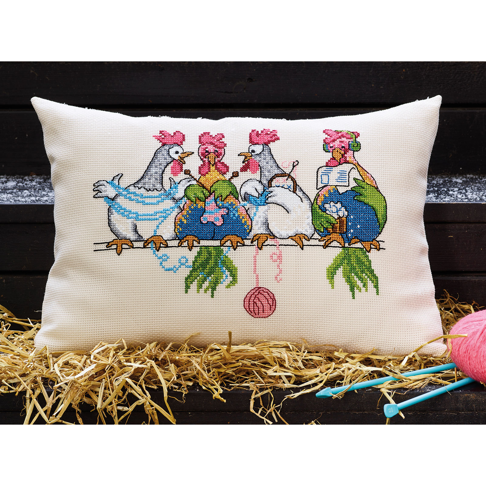 Permin 83-4303 Breiende kippen 58x40cm - STUK