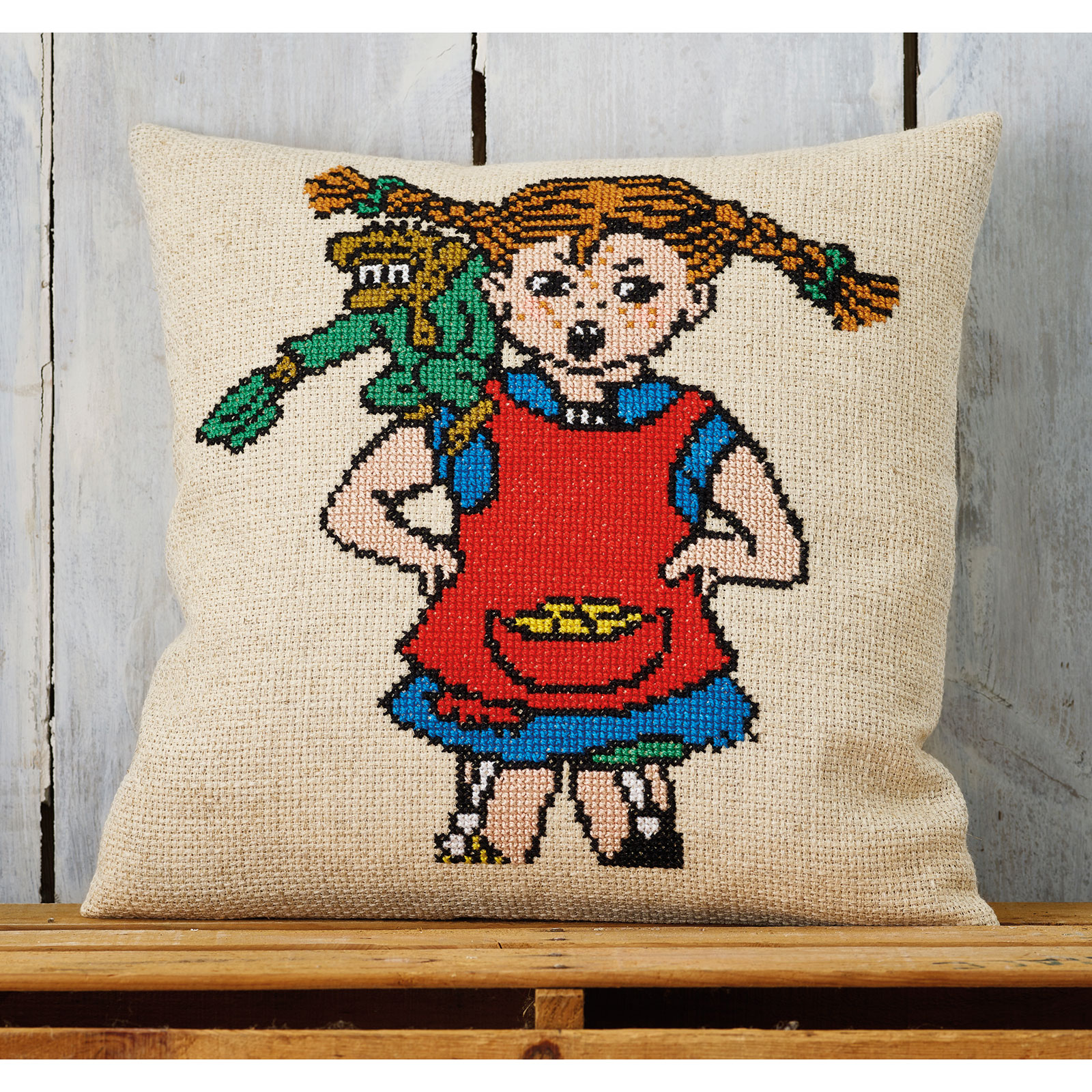 Permin 83-4596 Pippi & Mr. Nilsson 40x40cm - STUK