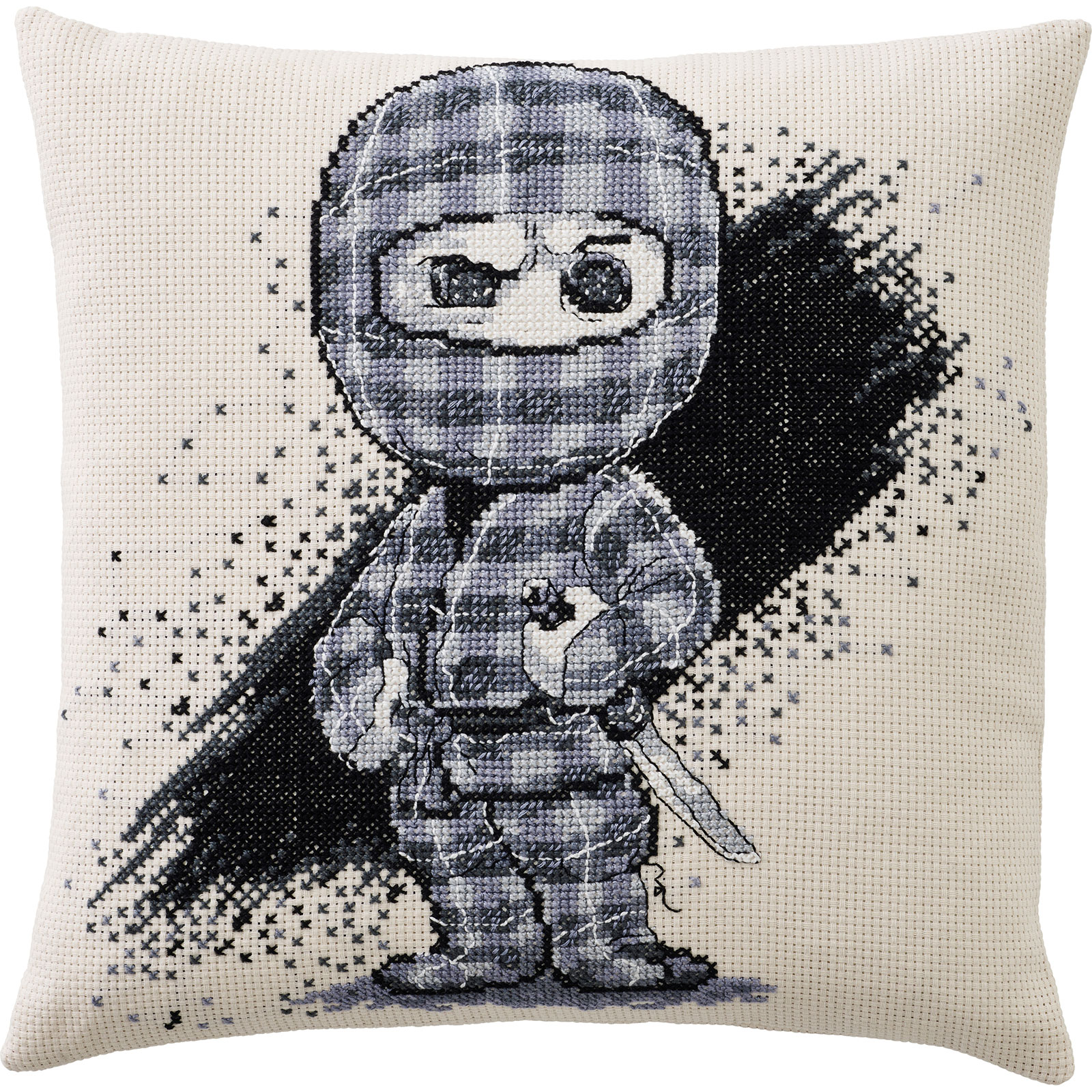 Permin 83-5520 Geruite Ninja Figuur 40x40cm - STUK