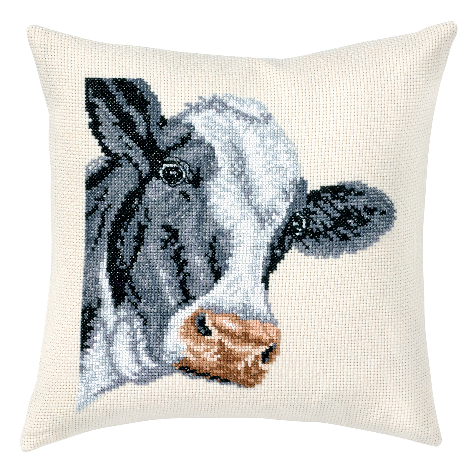 Permin 83-6101 Borduurpakket Koe 40x40 cm - STUK