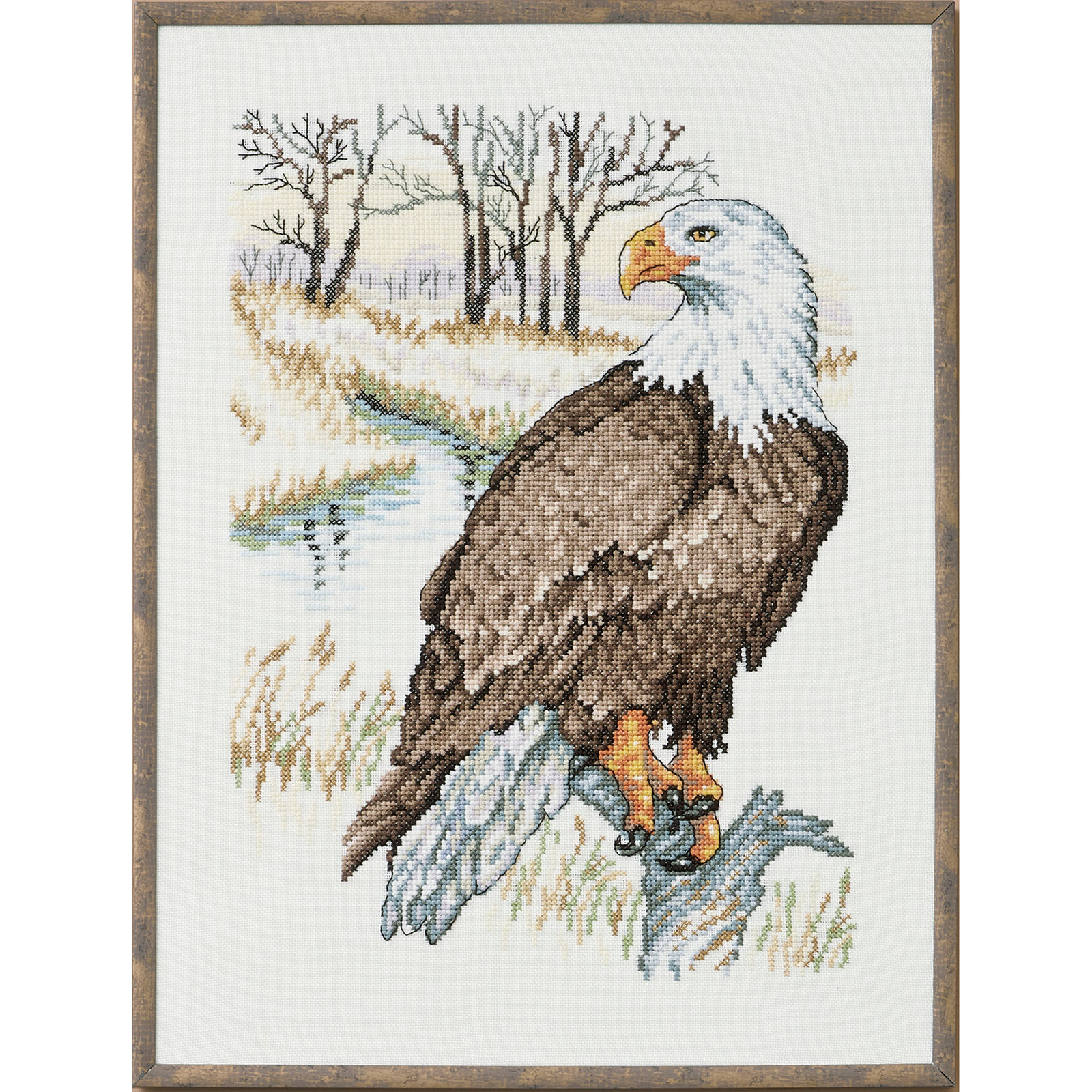 Permin 901305 Borduurpakket Adelaar 30x40cm - STUK