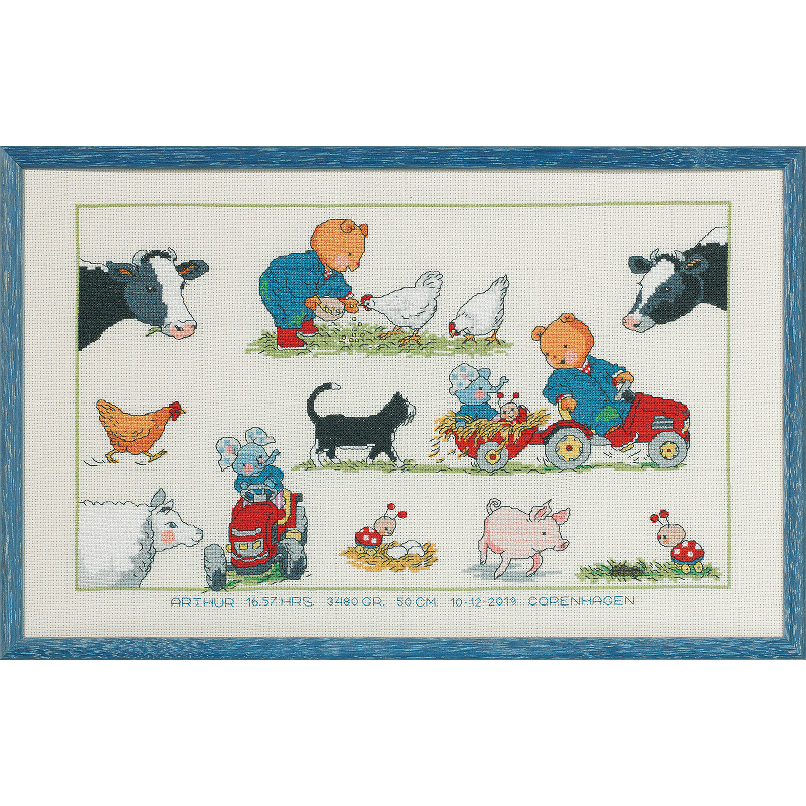 Permin 90-8303 Borduurpakket Bobbi boer 44x27 cm - STUK