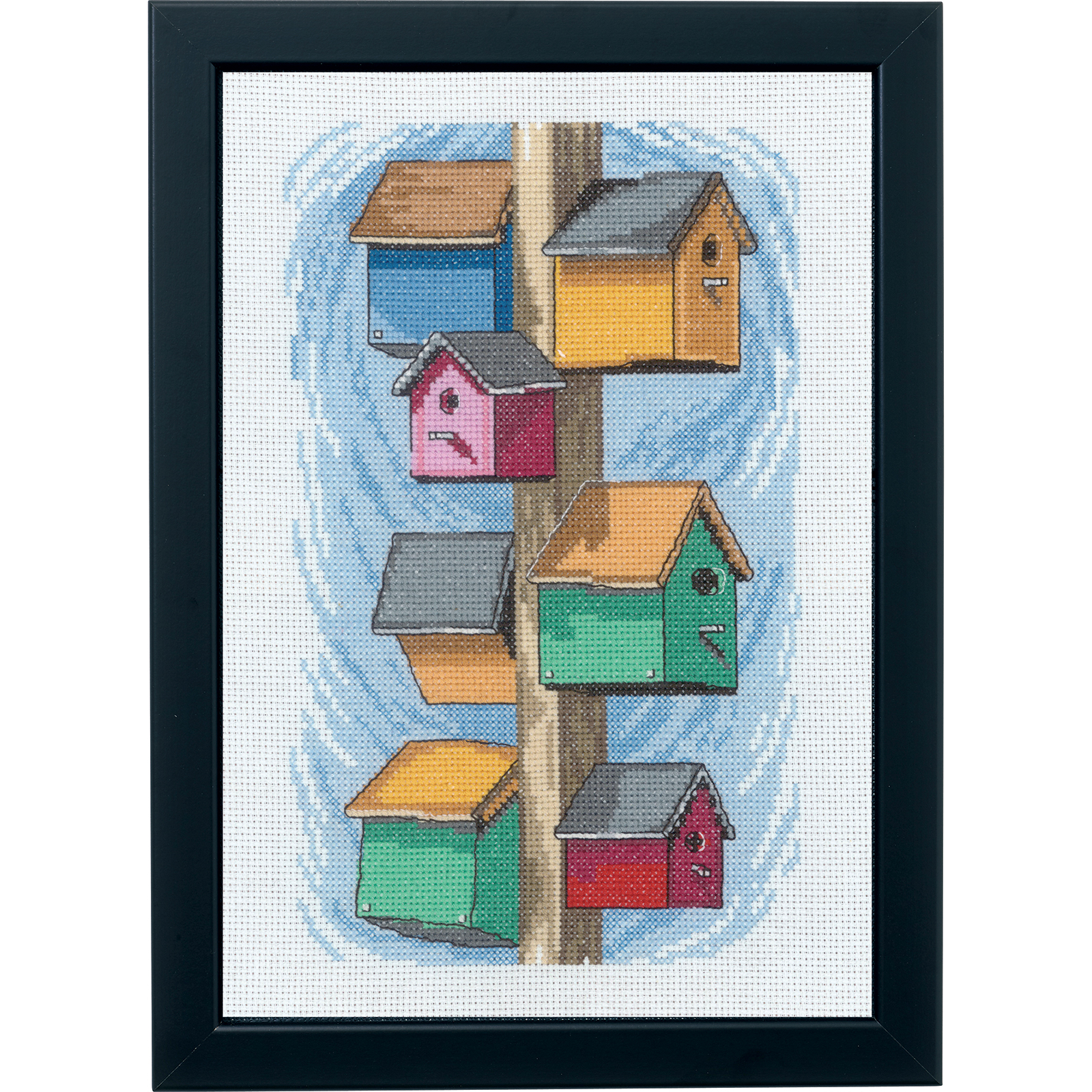 Permin 92-0164 Borduurpakket VogelDozen 29x20 cm - STUK