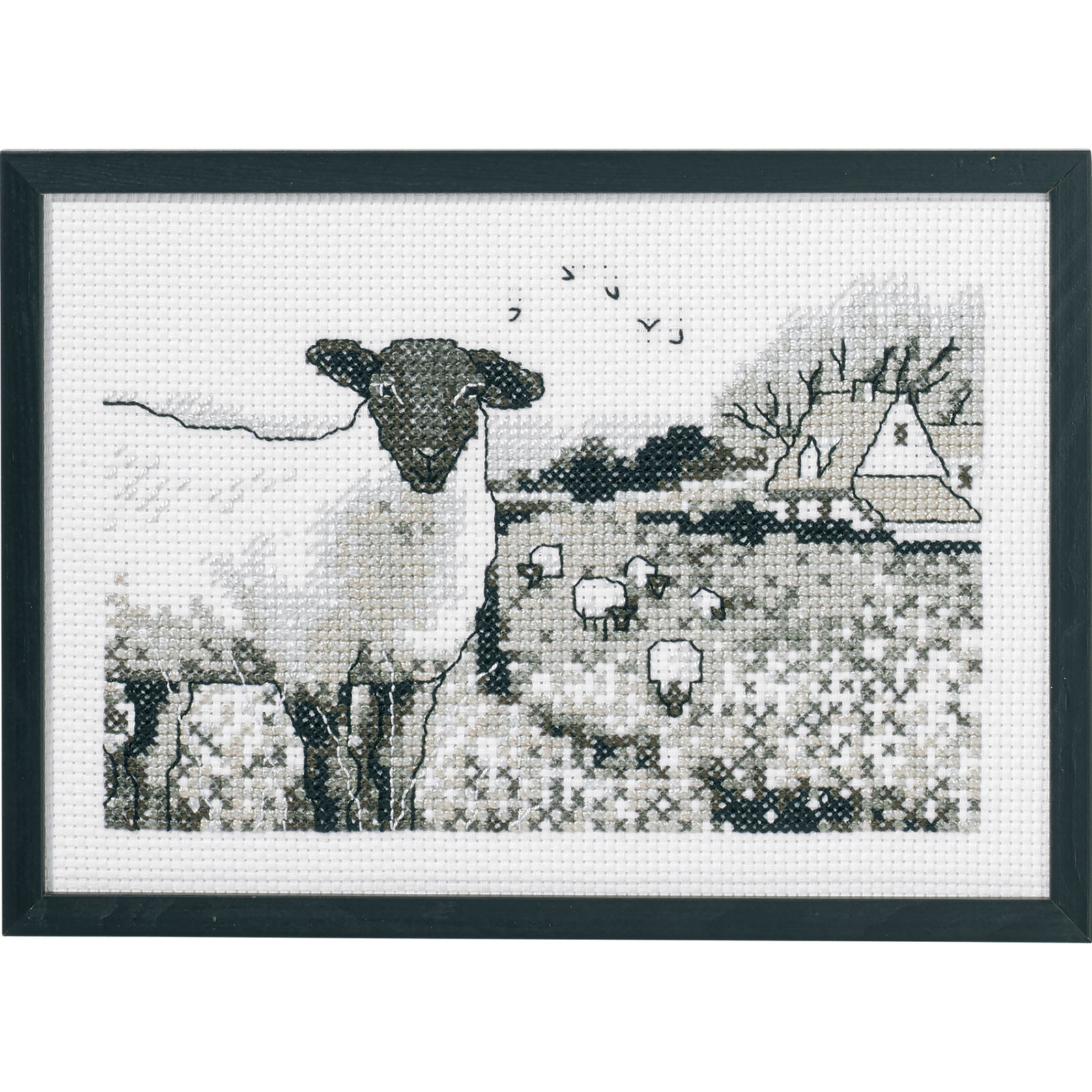 Permin 92-0733 Borduurpakket Schapen 20x29 cm - STUK