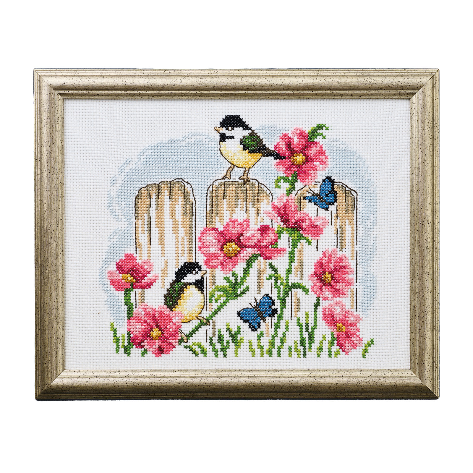 Permin 92-2423 Borduurpakket Koolmees 29x37cm - STUK