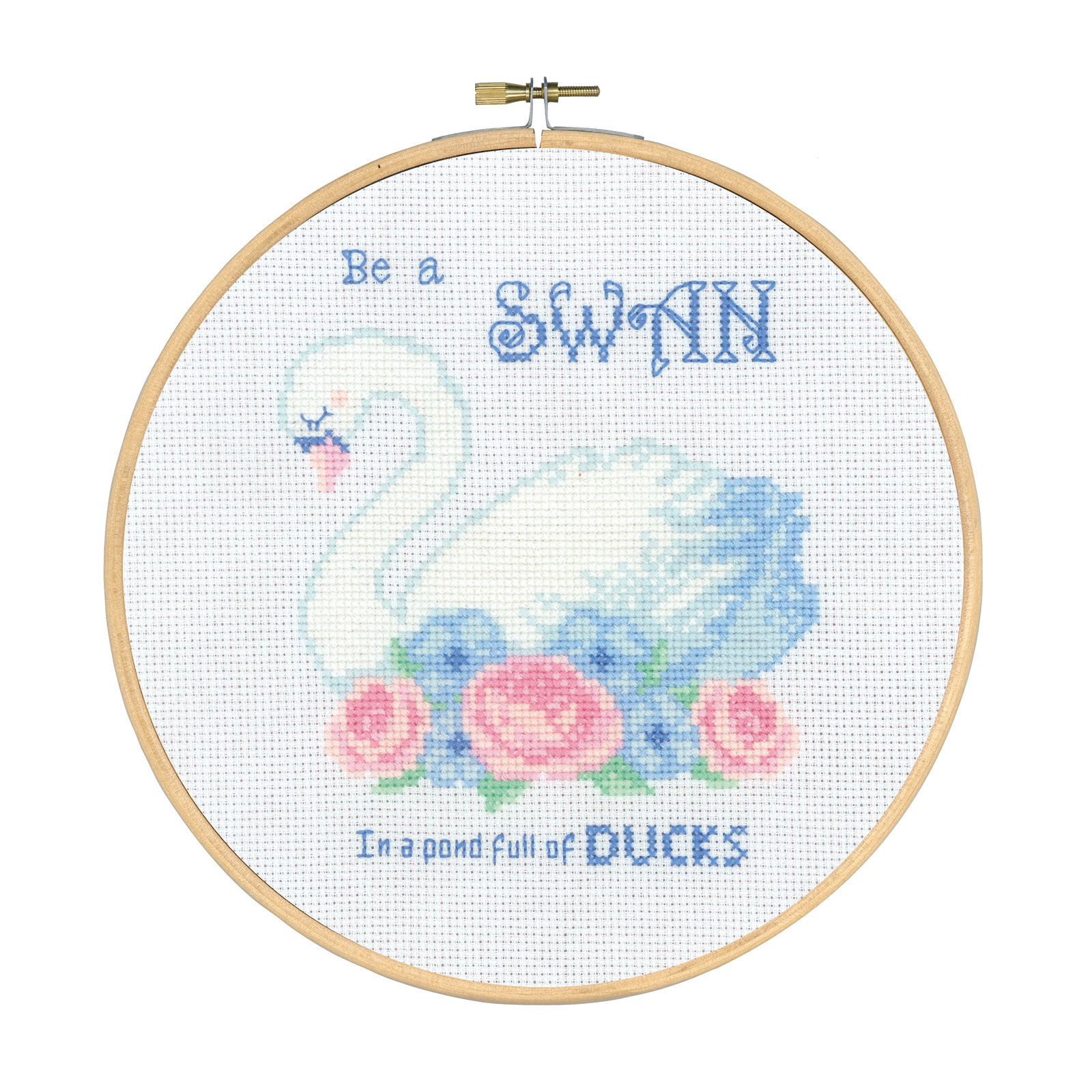 Permin 92-2804 Borduurpakket Zwaan 20cm - STUK