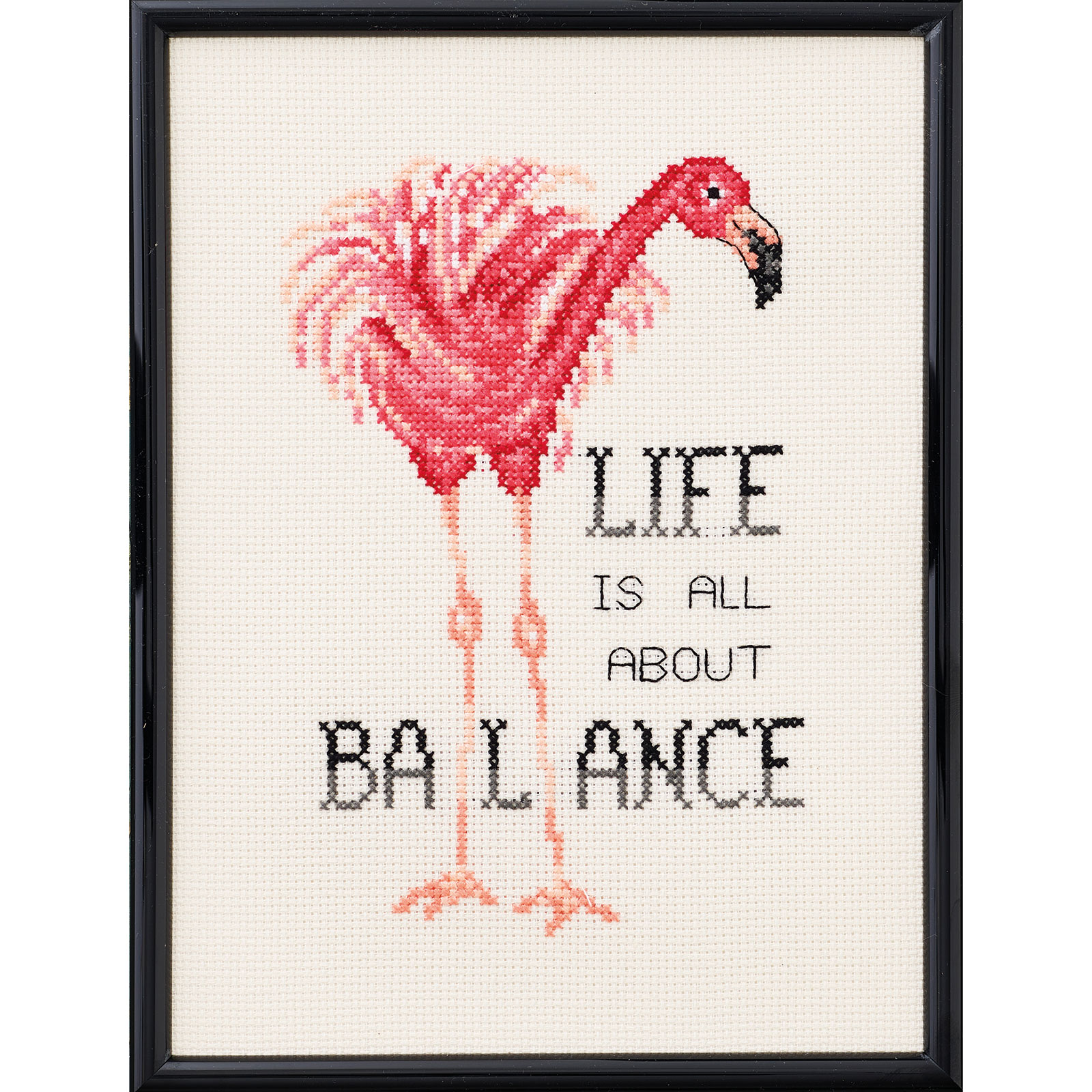 Permin 92-3123 Borduurpakket Life is 18x24cm - STUK