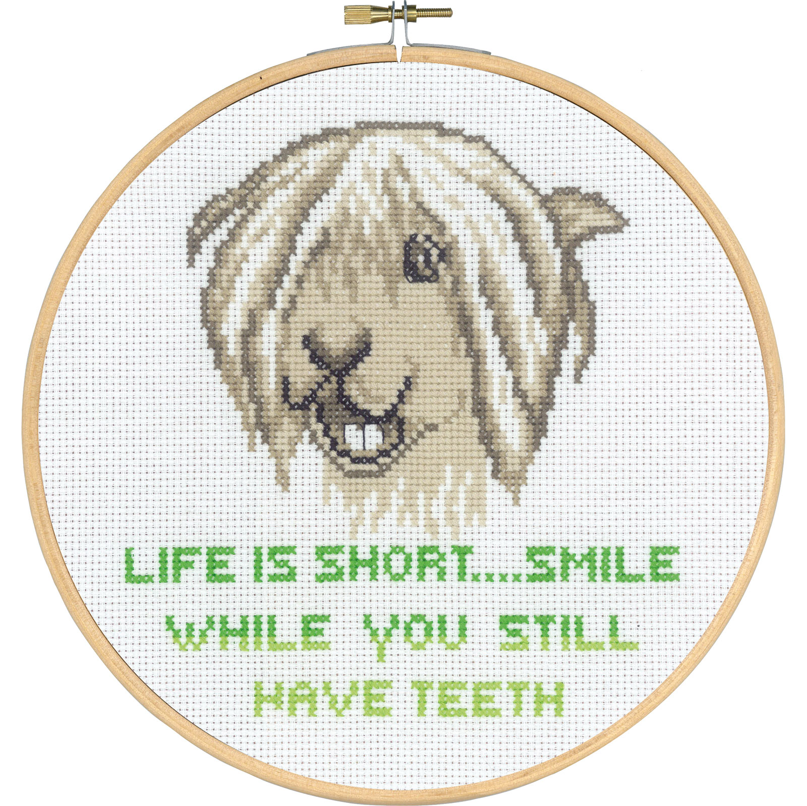 Permin 92-3365 Life is short... 20cm rond - STUK