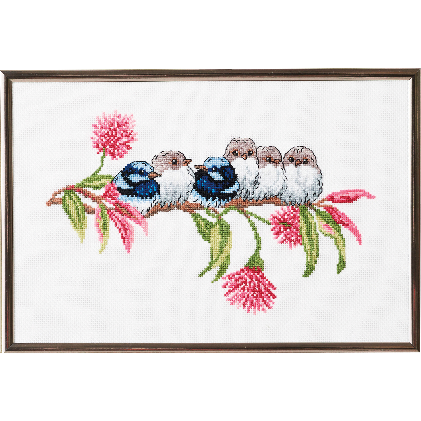 Permin 92-3439 Blauwe Winterkoning 30x20cm - STUK