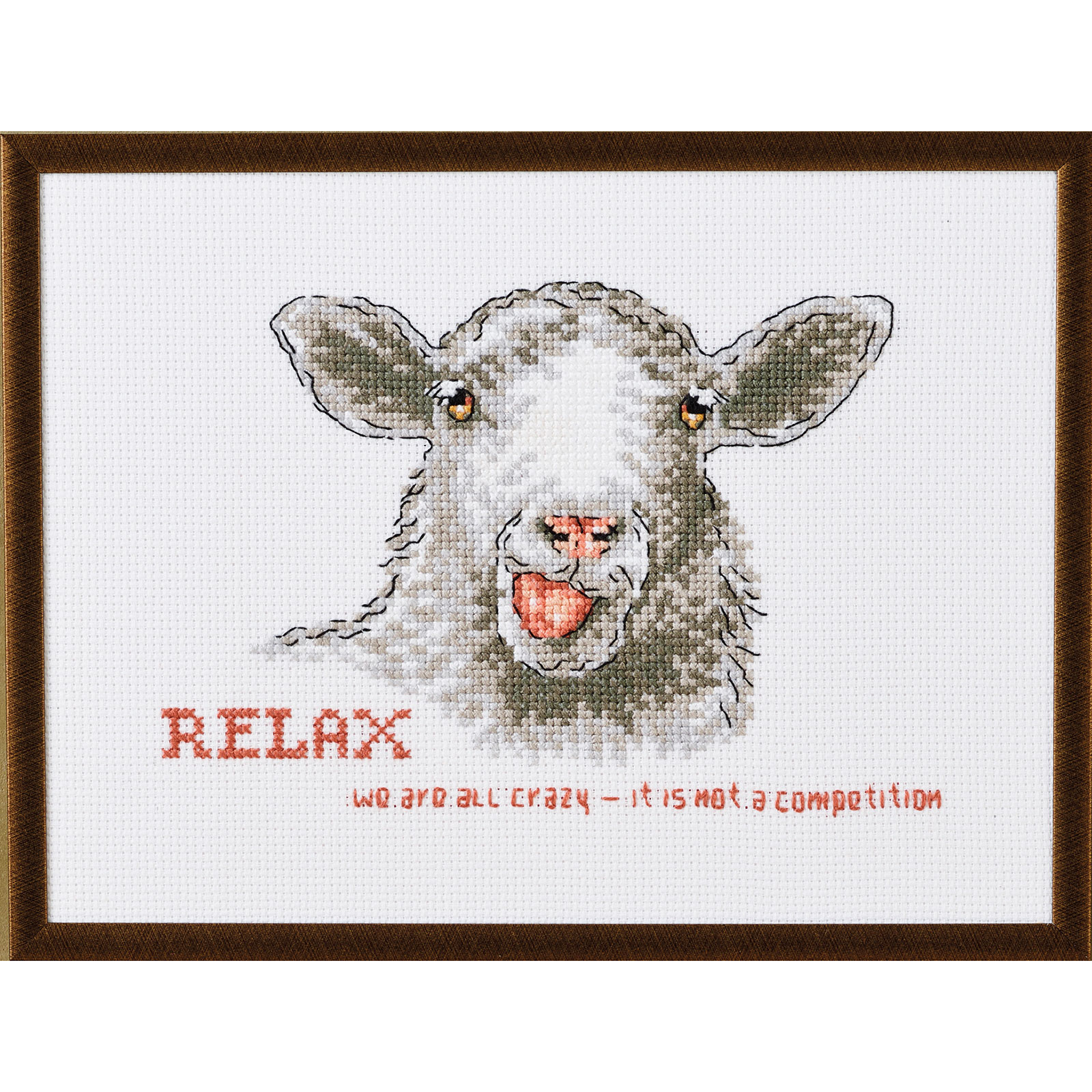 Permin 92-4322 Relax, we are all crazy 24x18cm - STUK