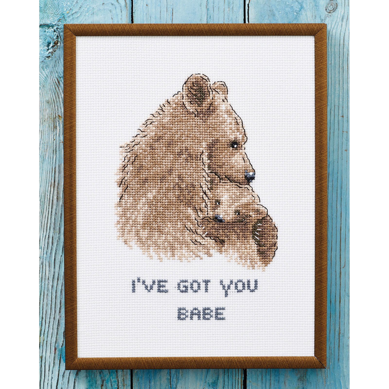 Permin 92-5106 Borduurpakket Beren 18x24cm - STUK