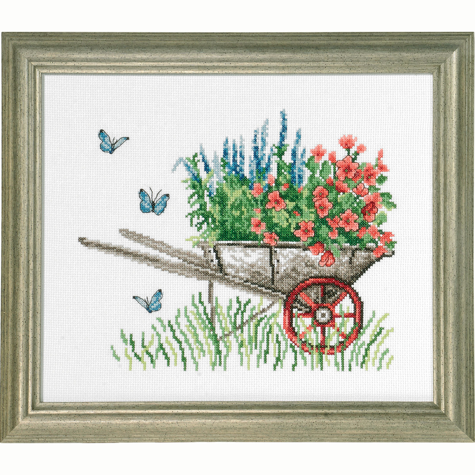 Permin 92-8105 Borduurpakket Kruiwagen 26x31 cm - STUK