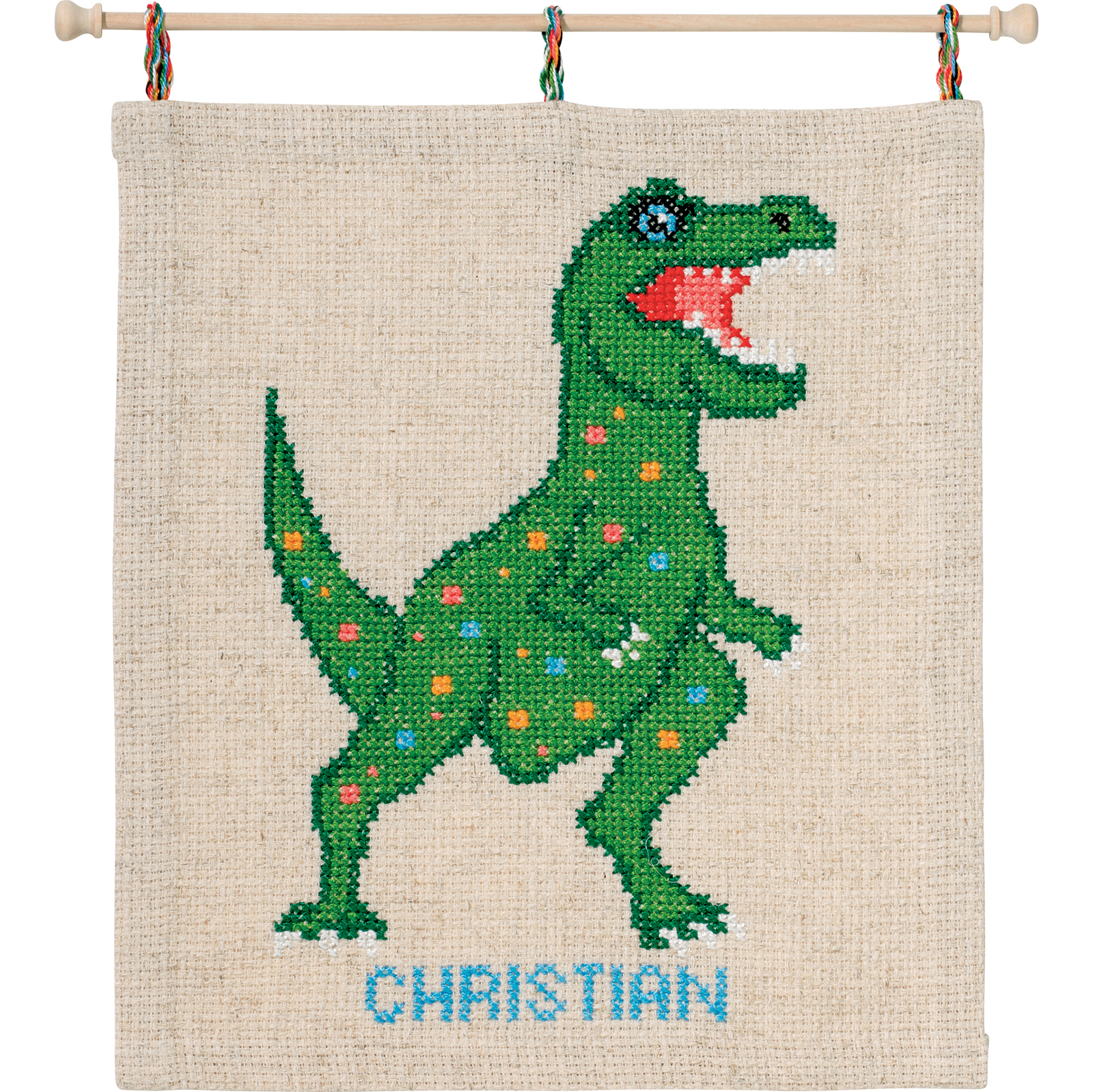 Permin 92-9427 Borduurpakket Dino 30x34 cm - STUK