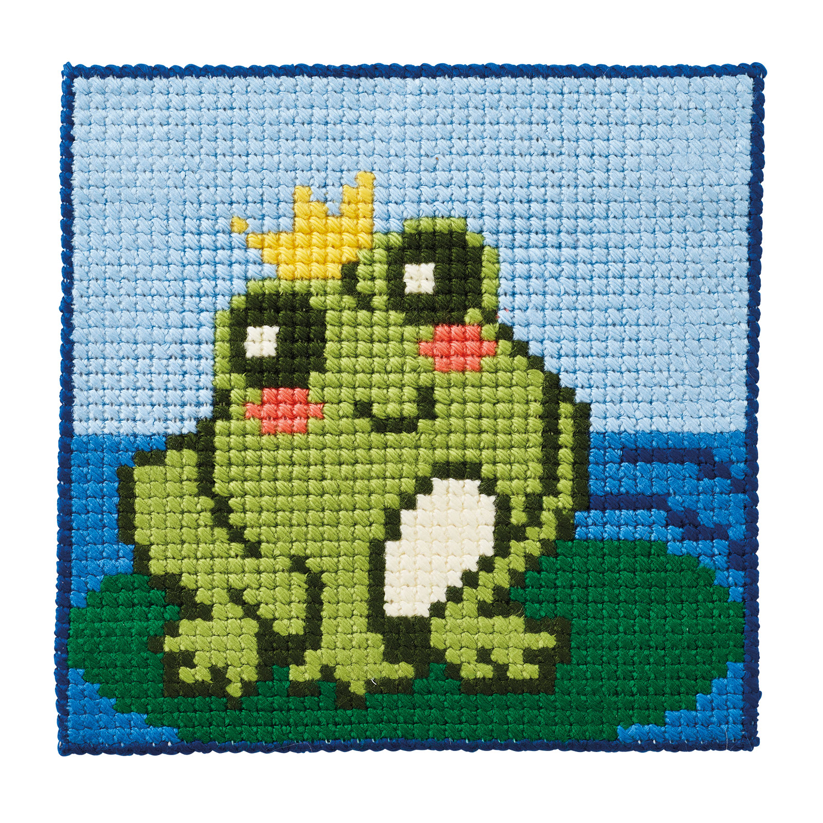 Permin 9370 Borduurpakket Kikker 25x25cm - STUK