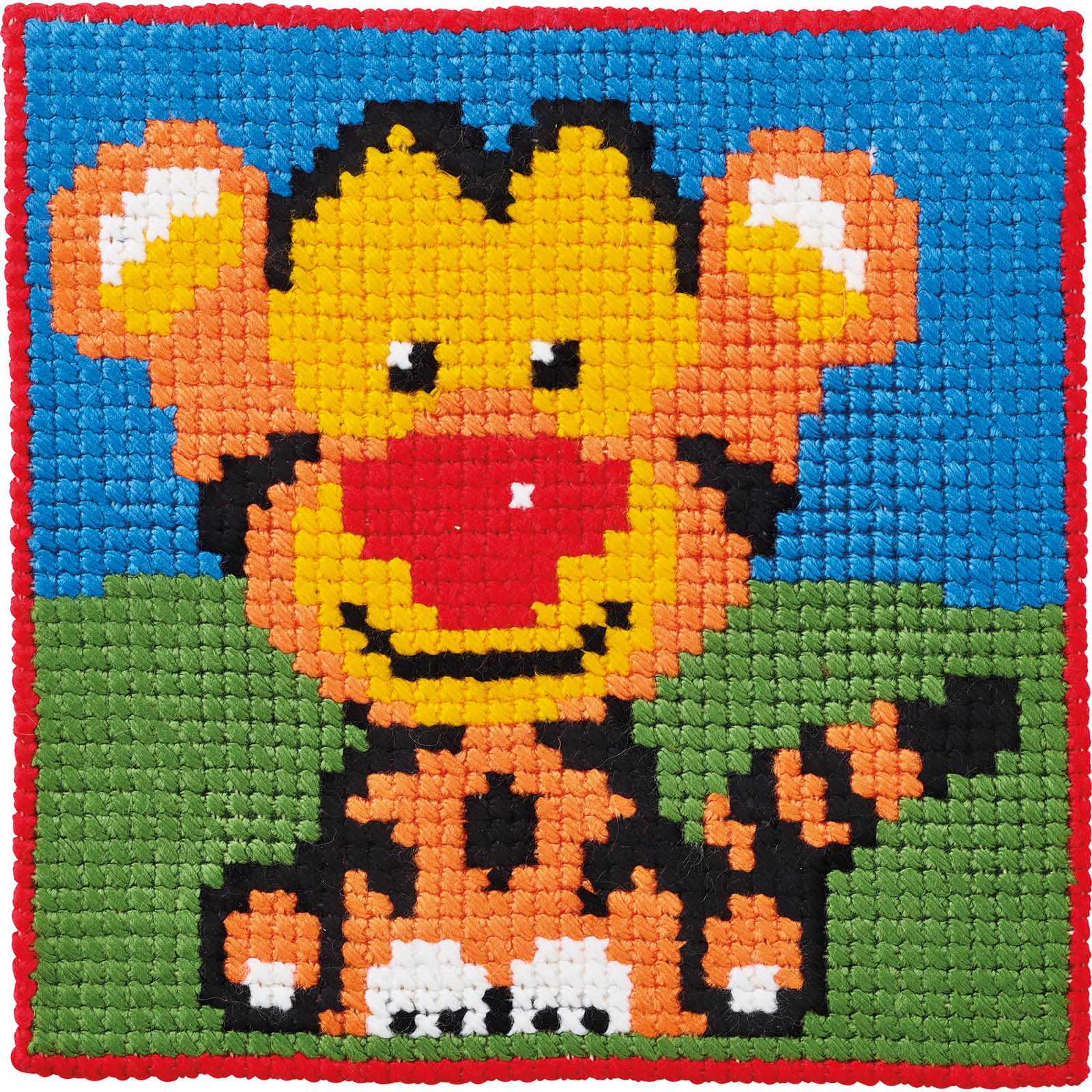 Permin 9381 Kinderpakket Tijger 25x25cm - STUK