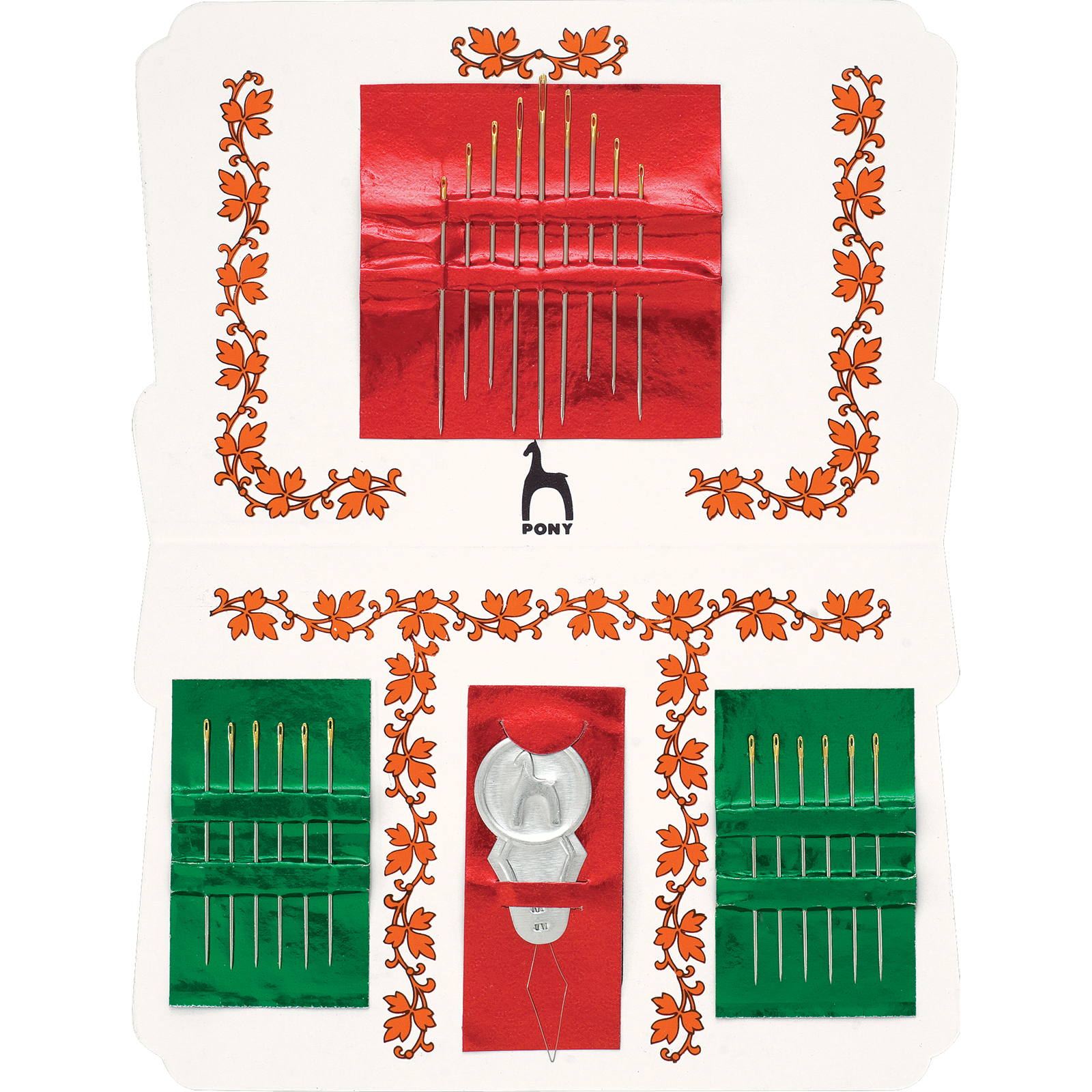 Pony 22451 Naainaalden in nostalgisch envelop  - 21 naalden - Kaart